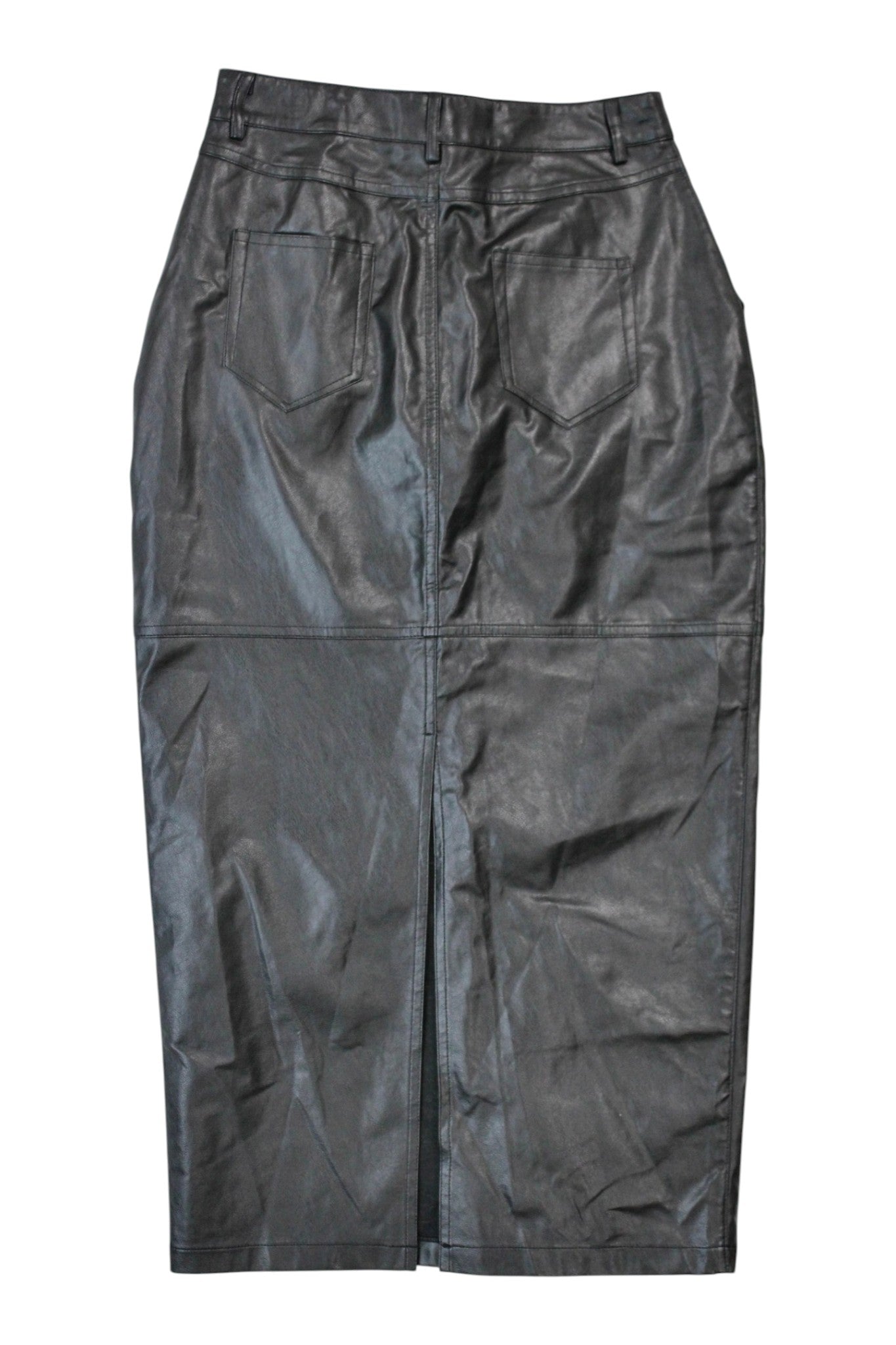 ShowPo - Pleather Midi Skirt