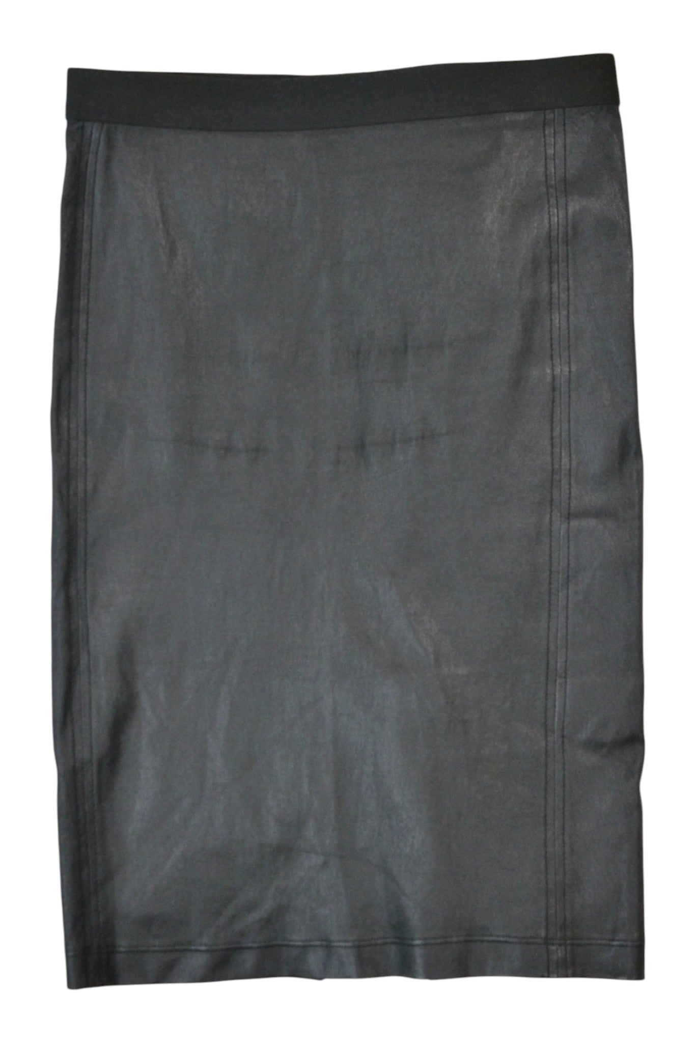Helmut Lang - Faux Leather Pencil Skirt