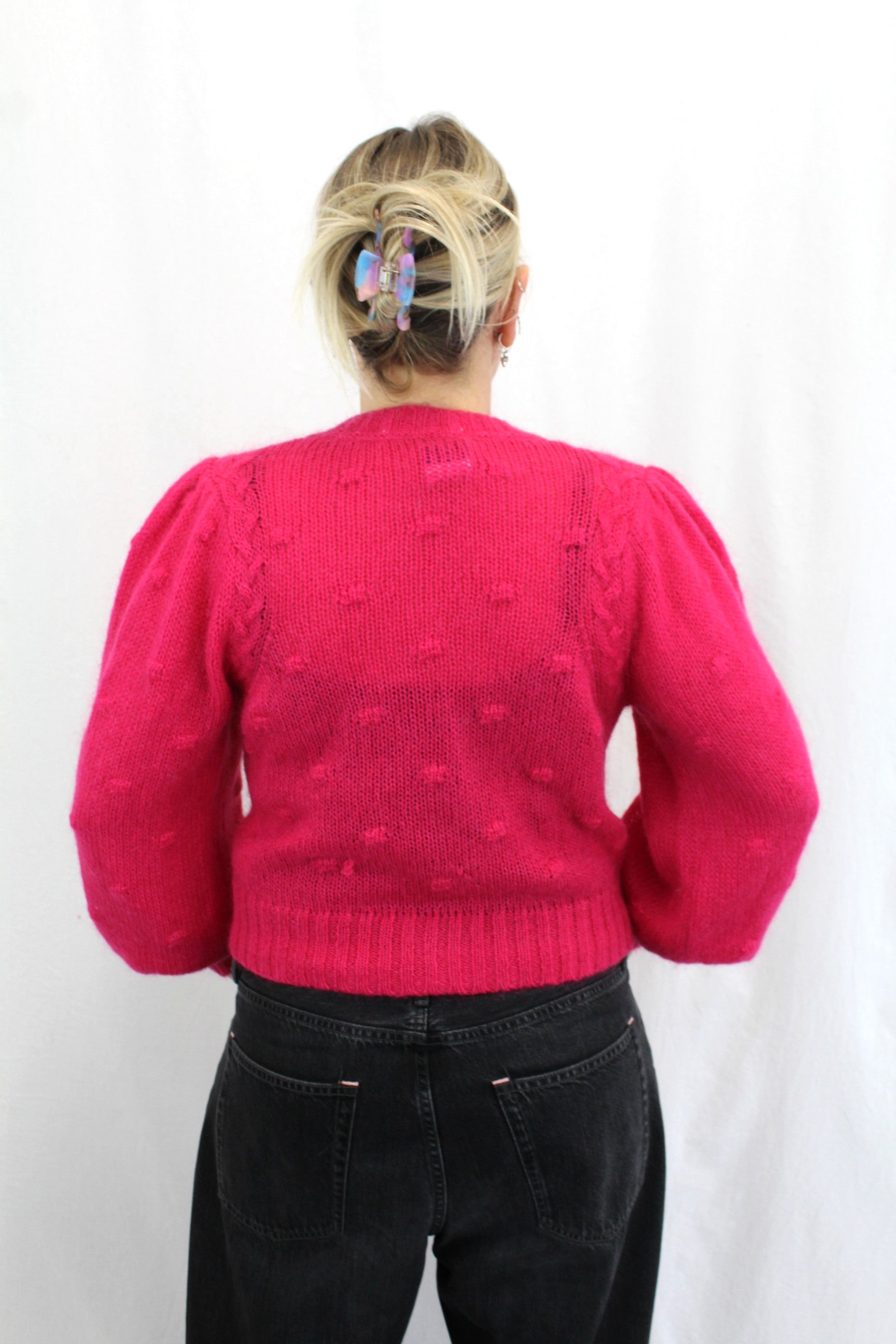 Max - Textured Polka Dot Cardi