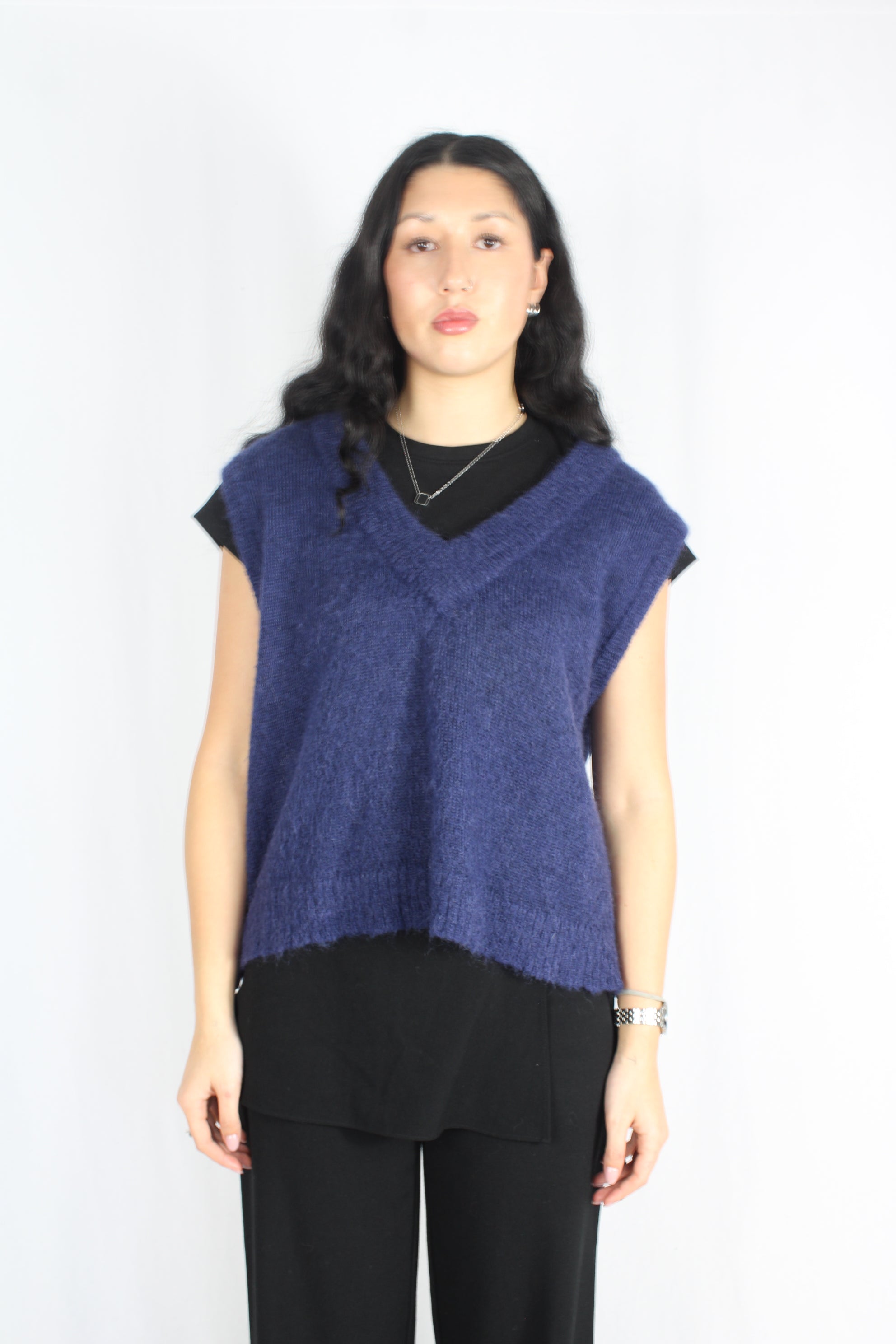 Ruby - Navy Watermelon Vest