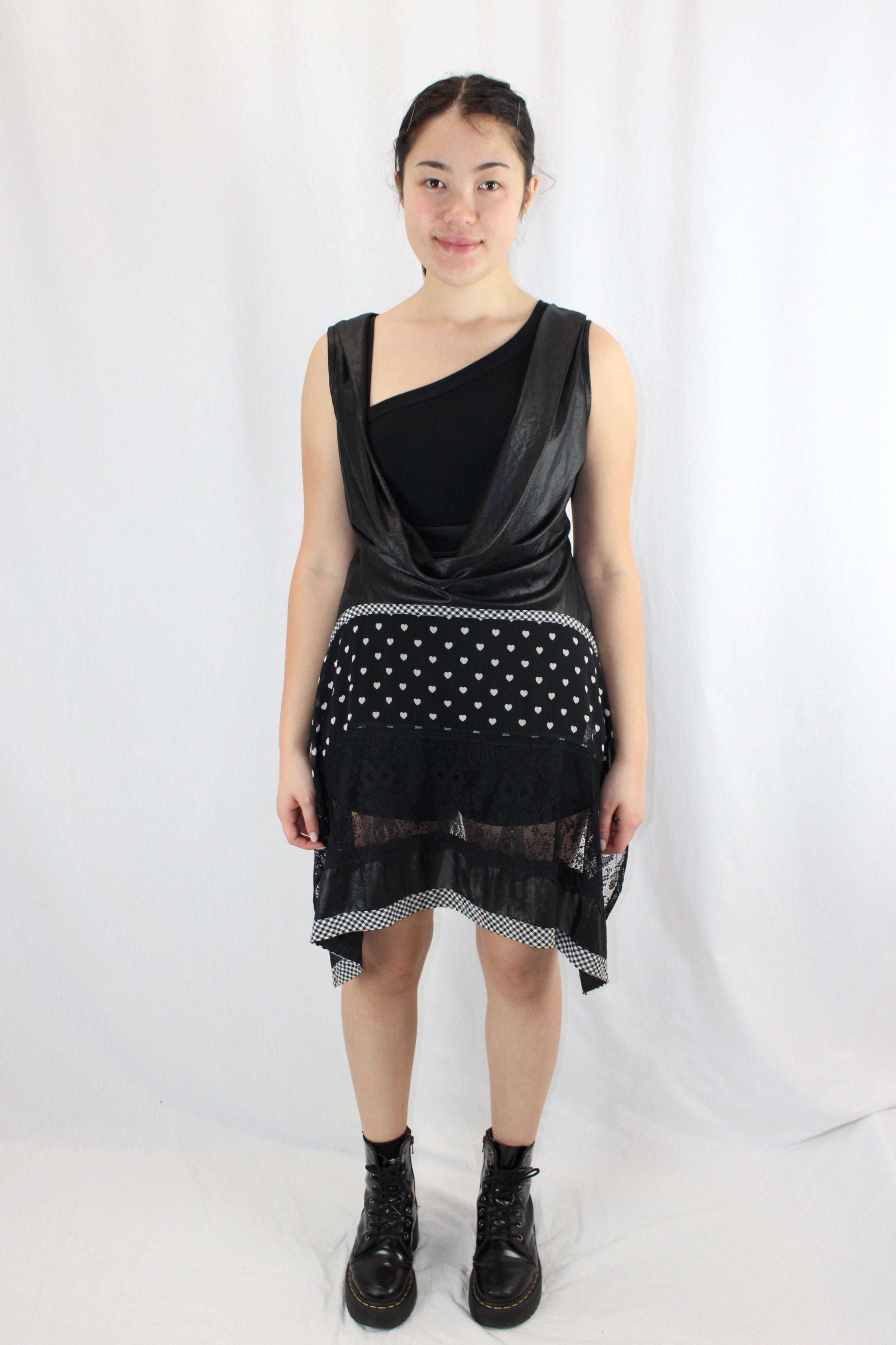 David Pond - Cowl Neck Contrast Tunic