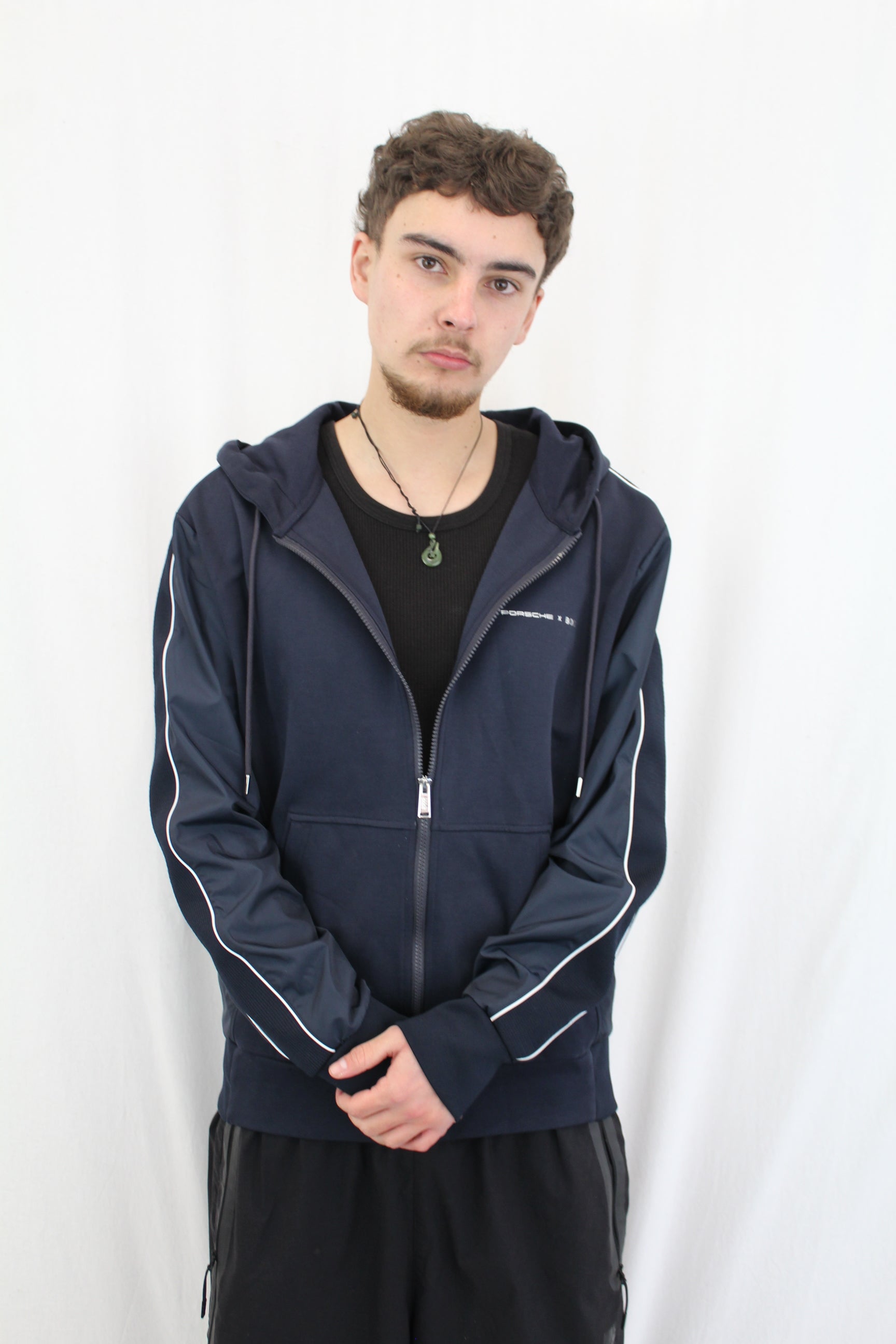 Porsche x Boss - Mesh Blended Zip-Up Hoodie