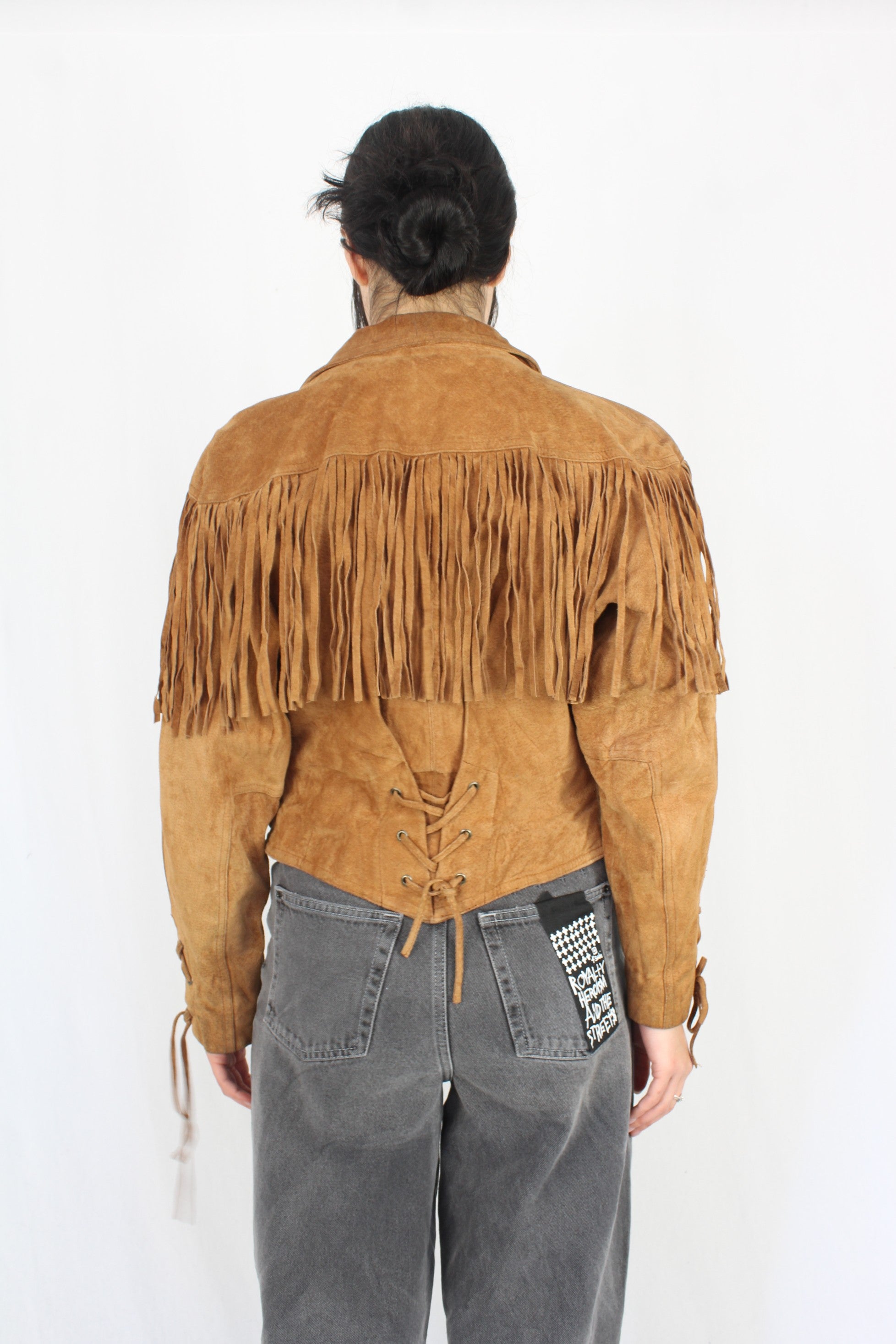 Wilsons - Vintage Suede Fringe Jacket