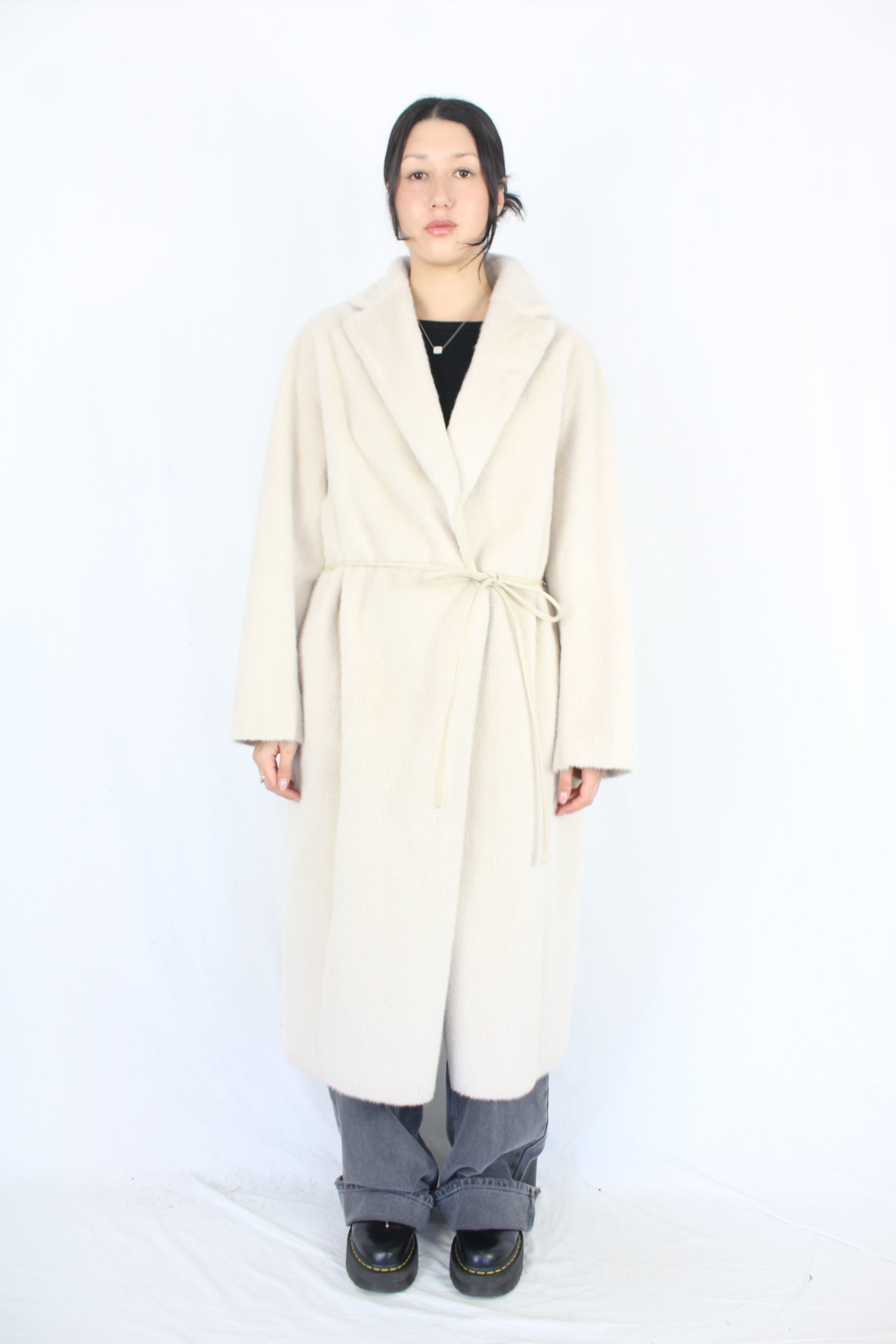 H Brand - Cream Fur Coat