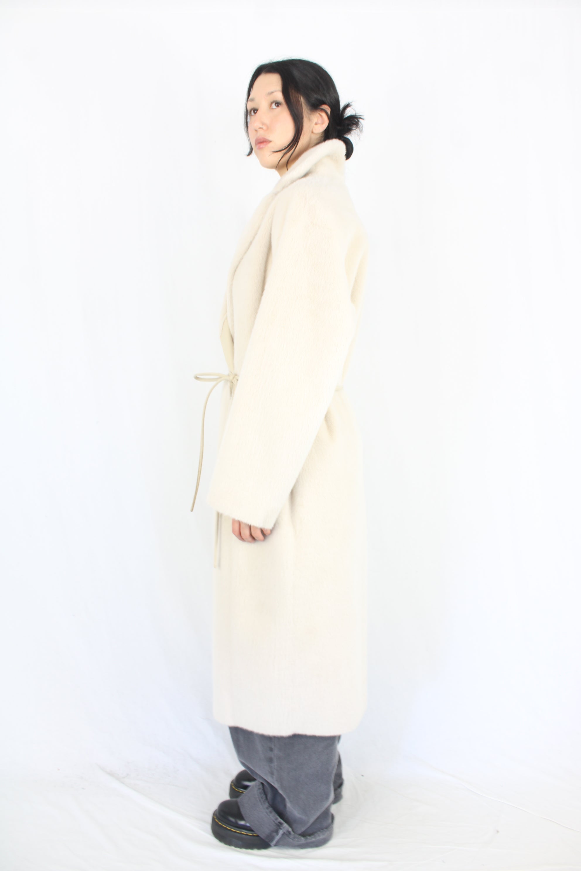 H Brand - Cream Fur Coat