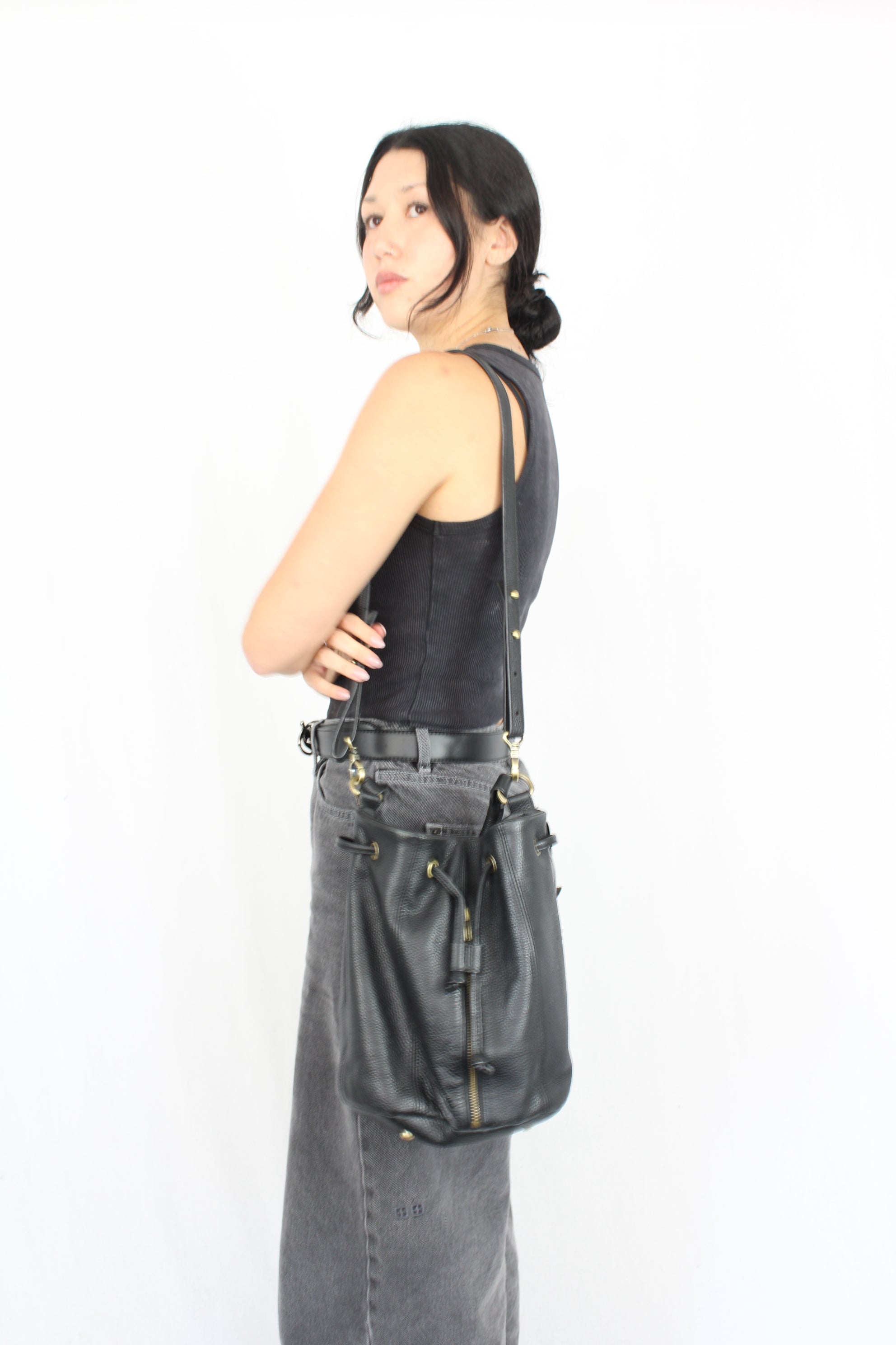 Status Anxiety - Leather Bucket Bag