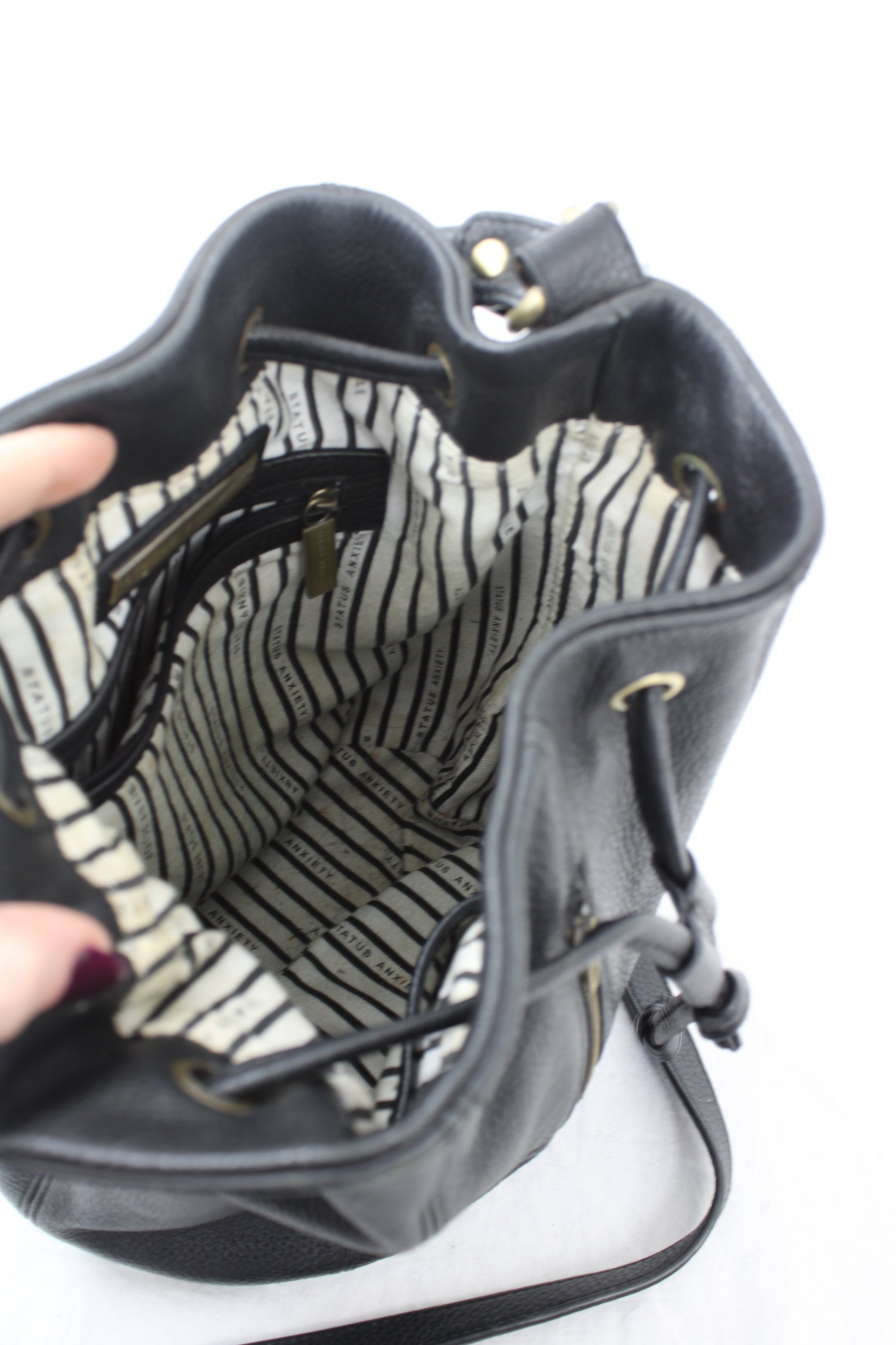 Status Anxiety - Leather Bucket Bag