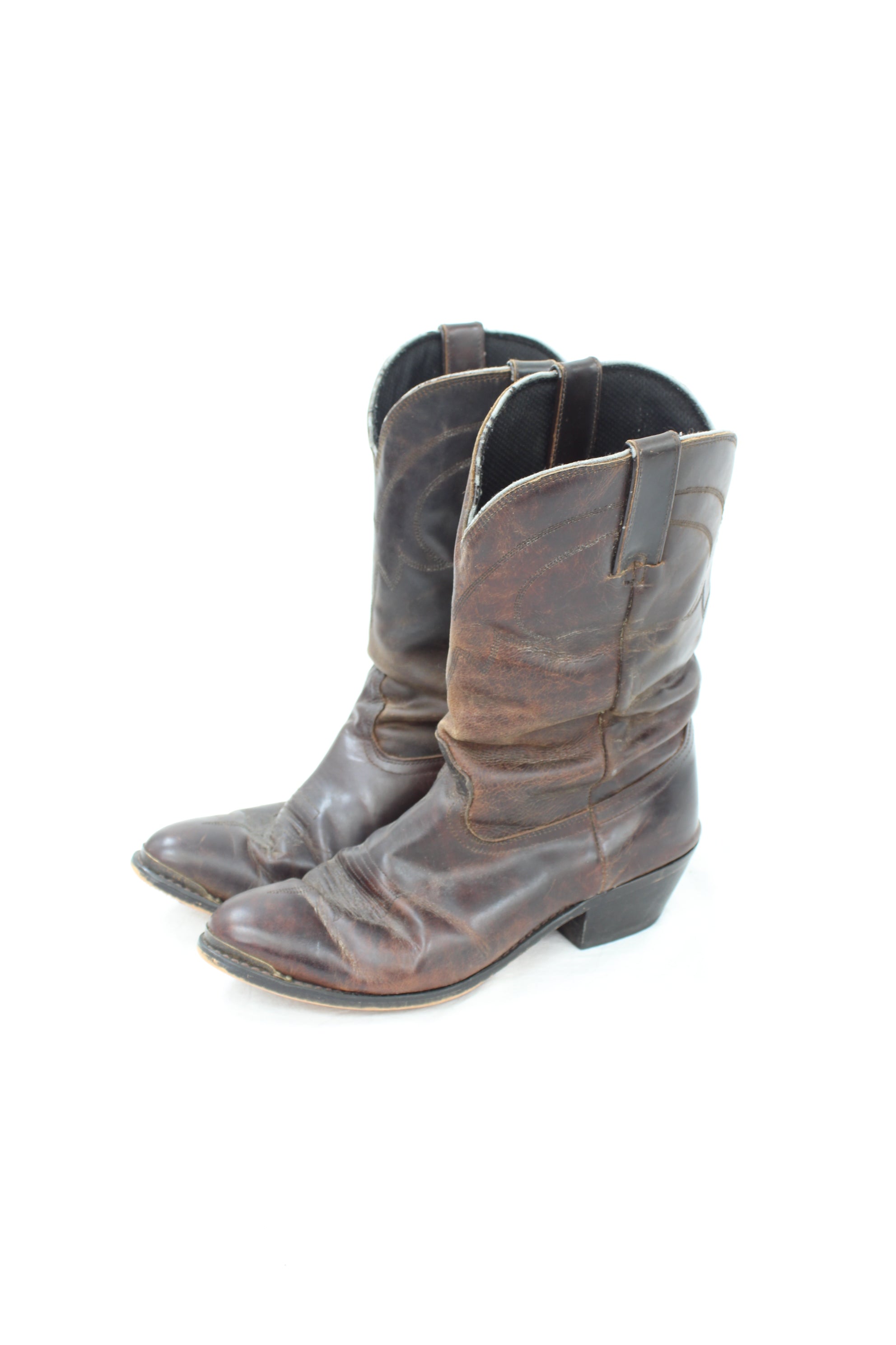 Vintage Leather Cowboy Boots