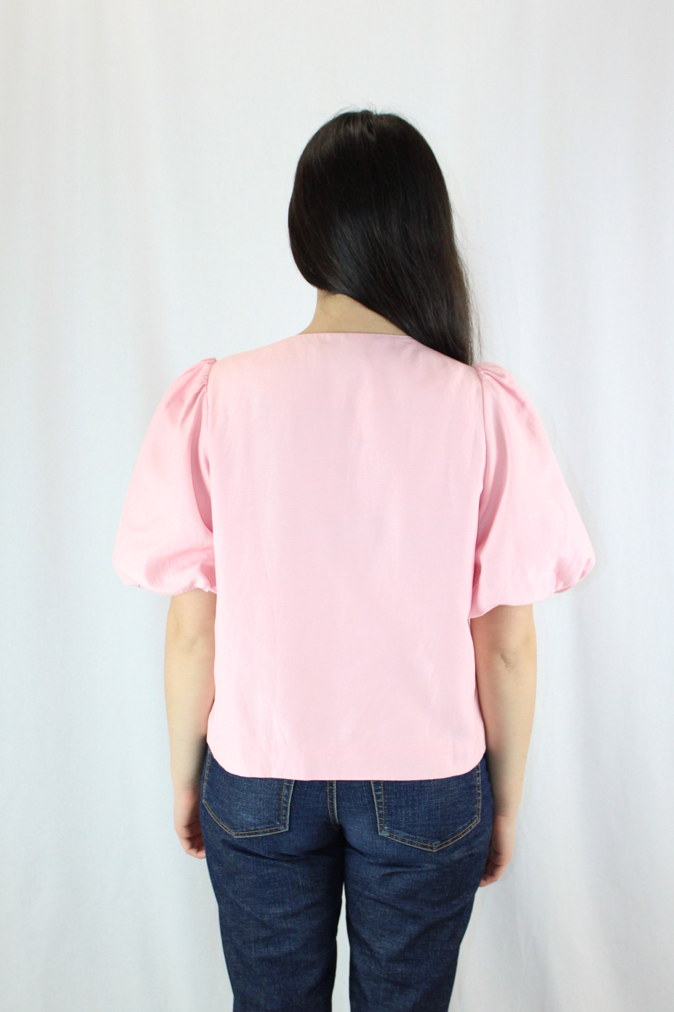 State Of Play - Puff Sleeve Bow Top