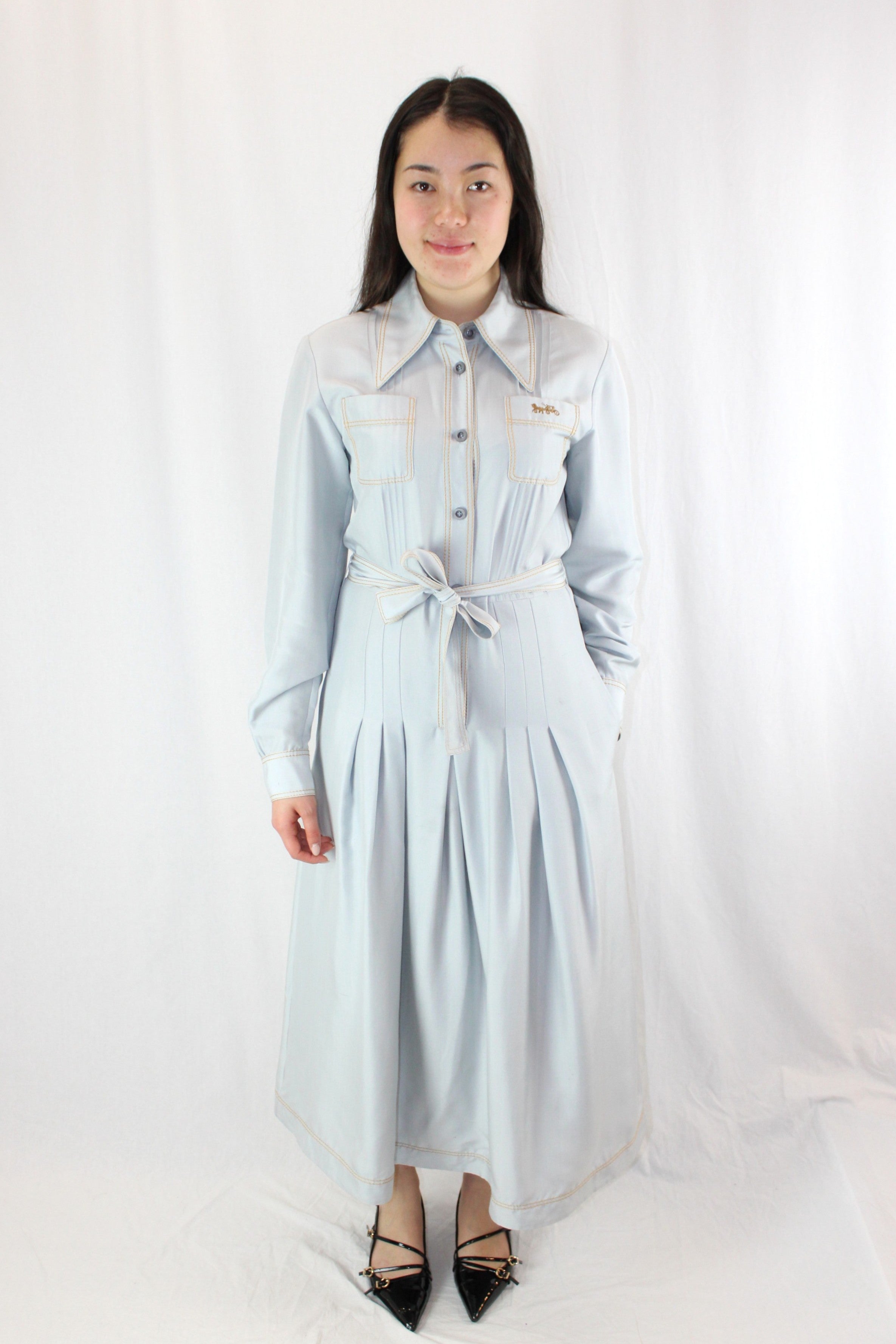 Coach - Button Up Silk Dress