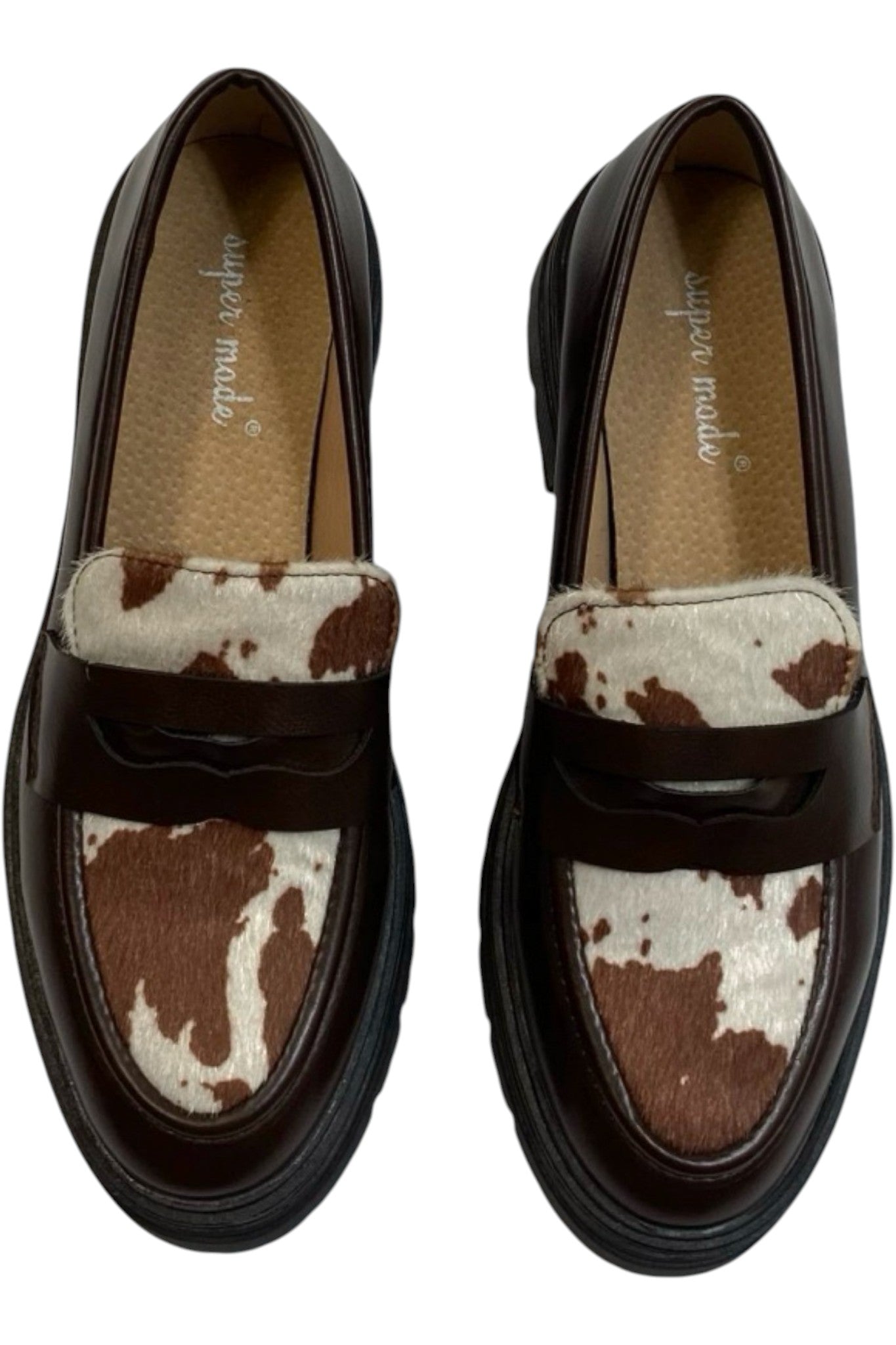 Super Made - Cow Pattern Loafers