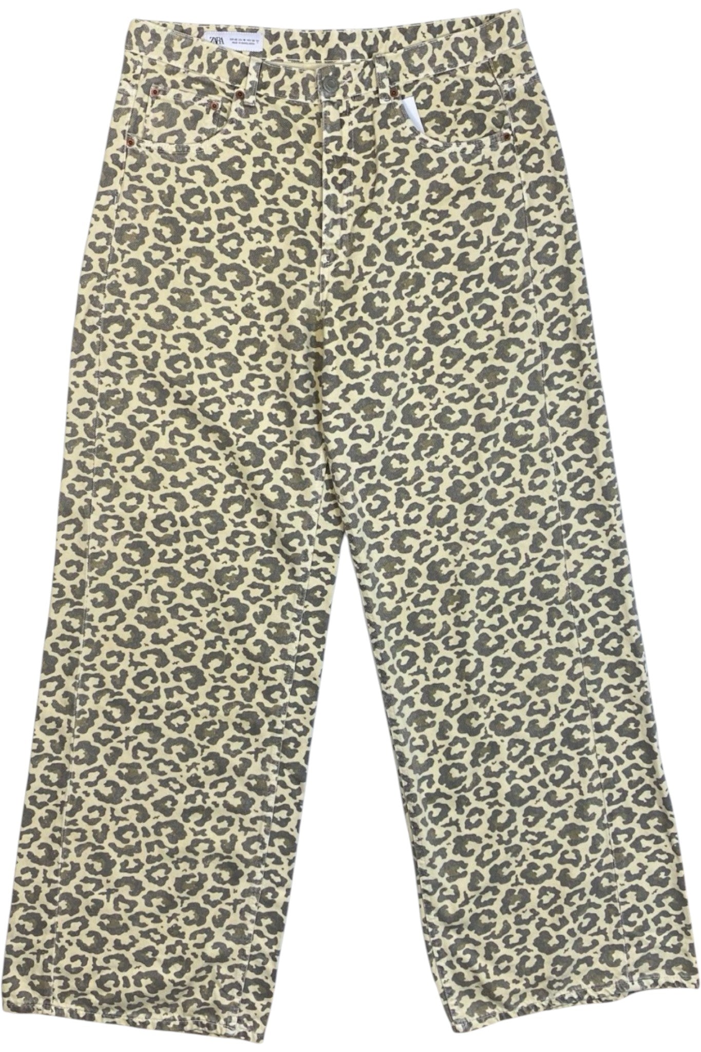 Zara - Leopard Print Jeans