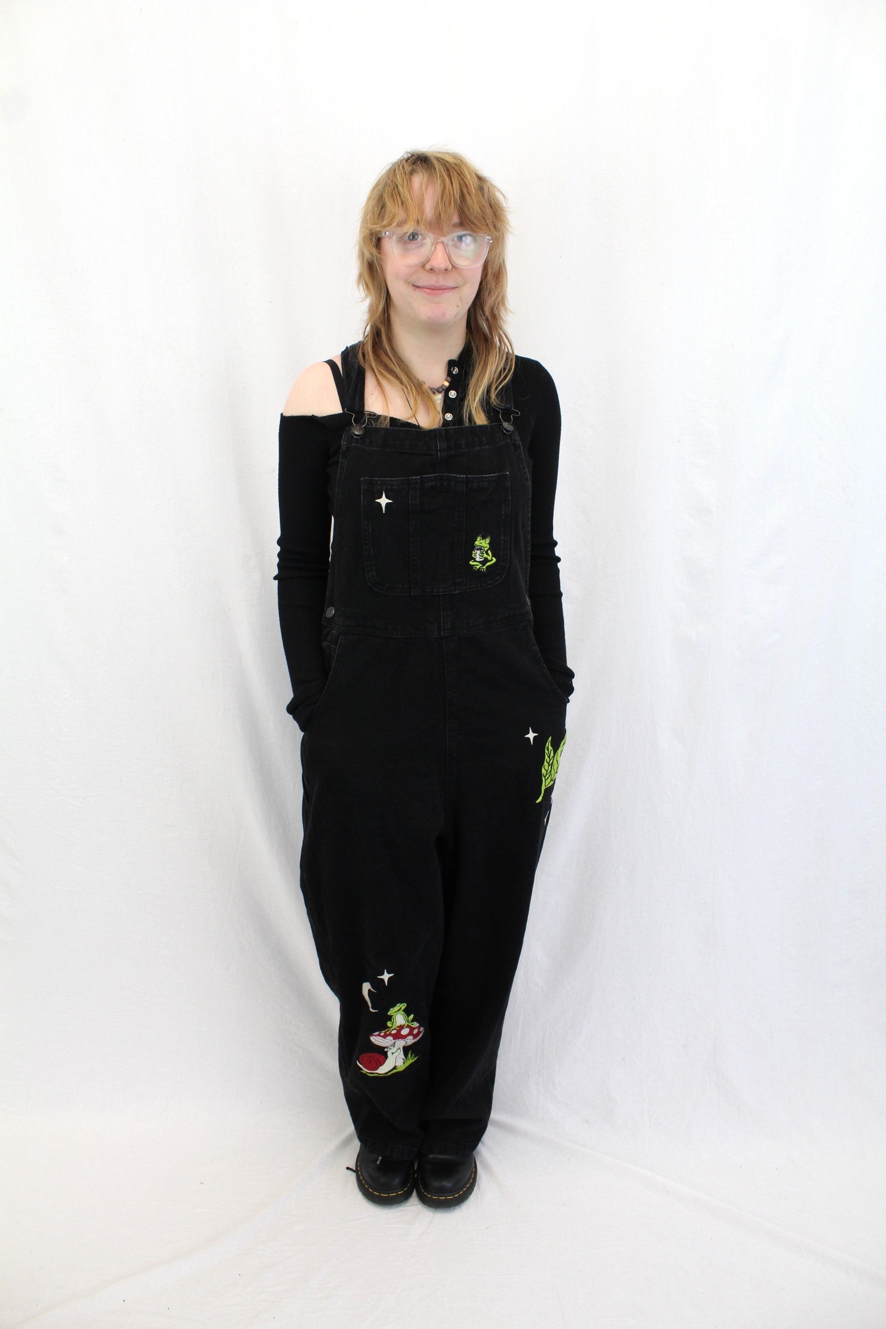 Black Friday - Patched Dungarees