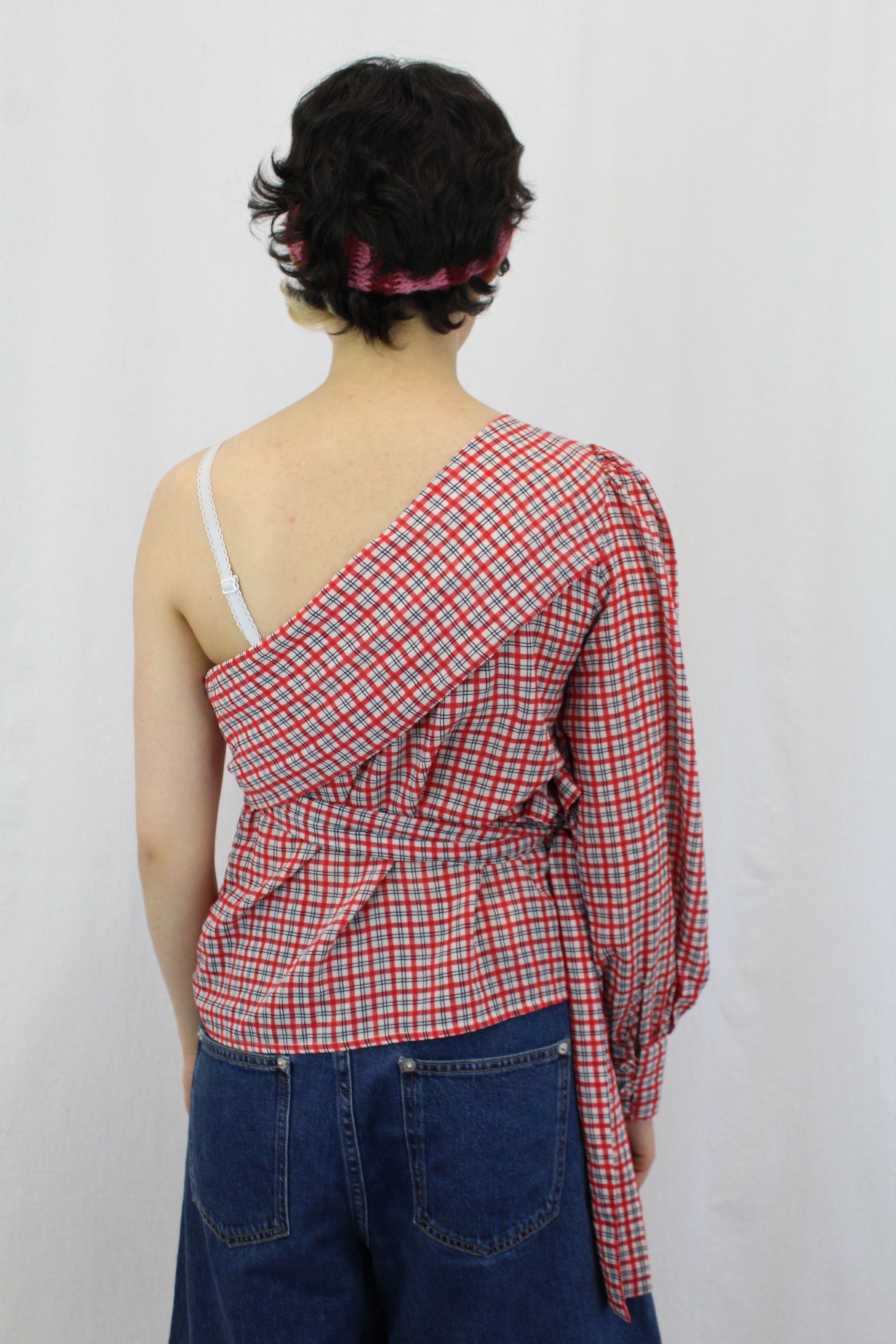 C/MEO Collective - Plaid Off The Shoulder