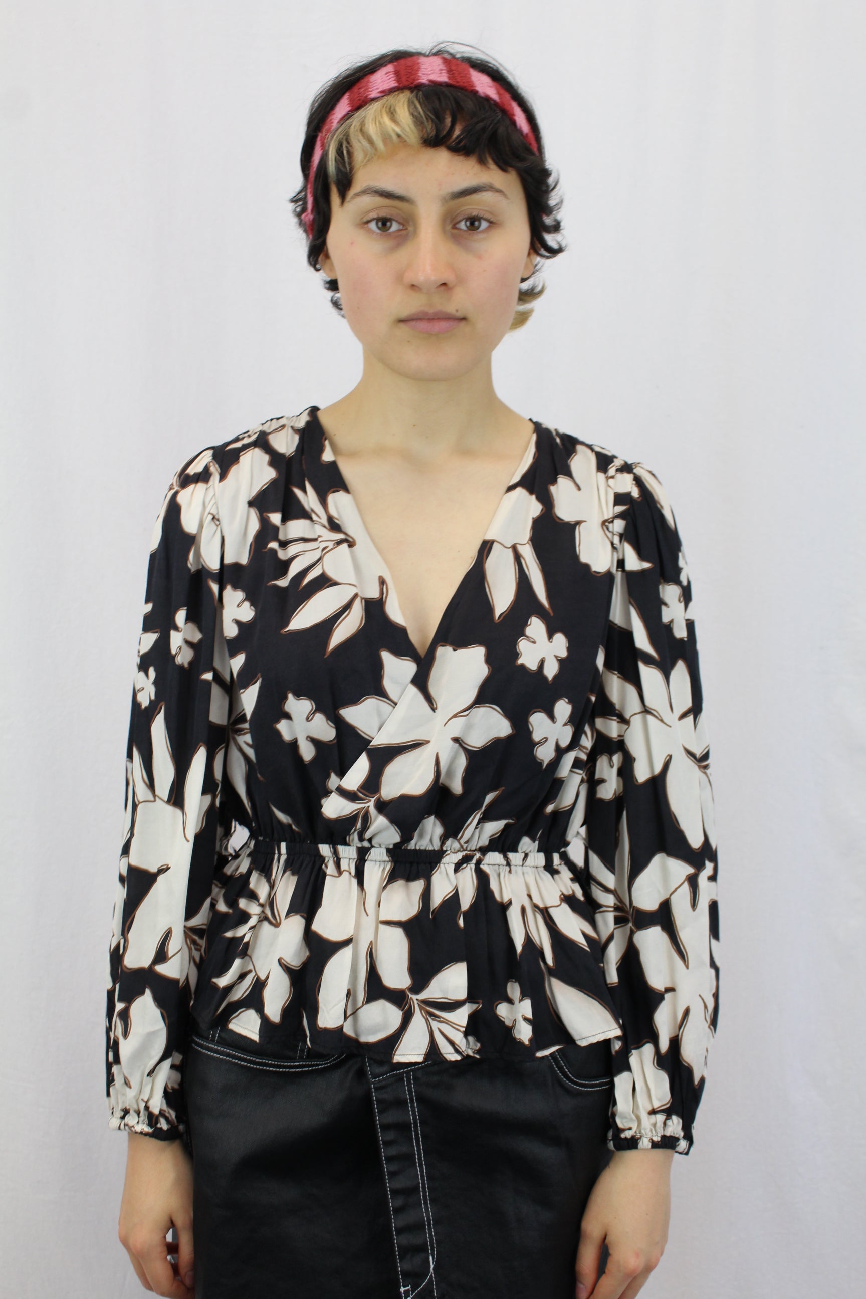 Esmaee - Rosewood Crossover Blouse