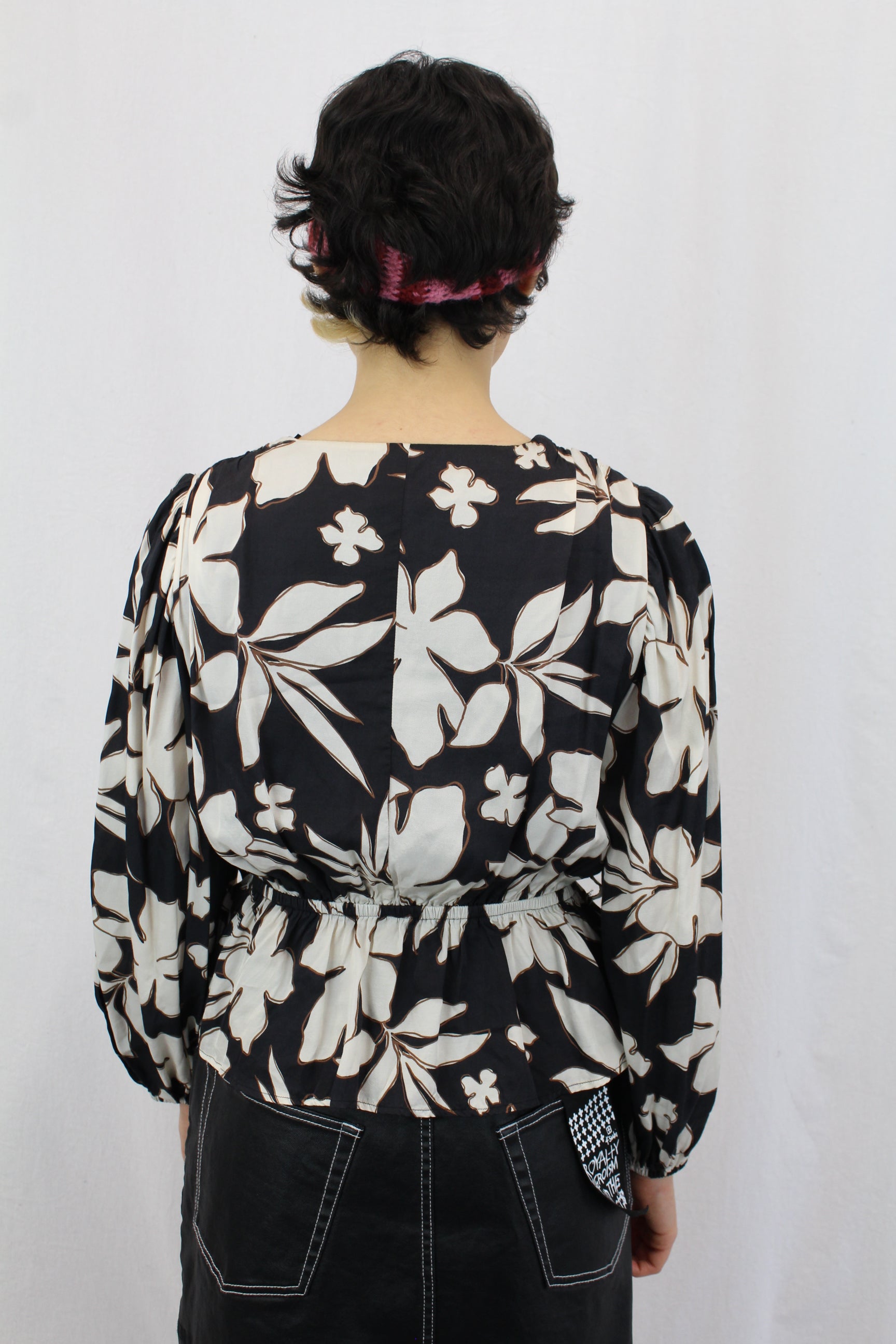 Esmaee - Rosewood Crossover Blouse