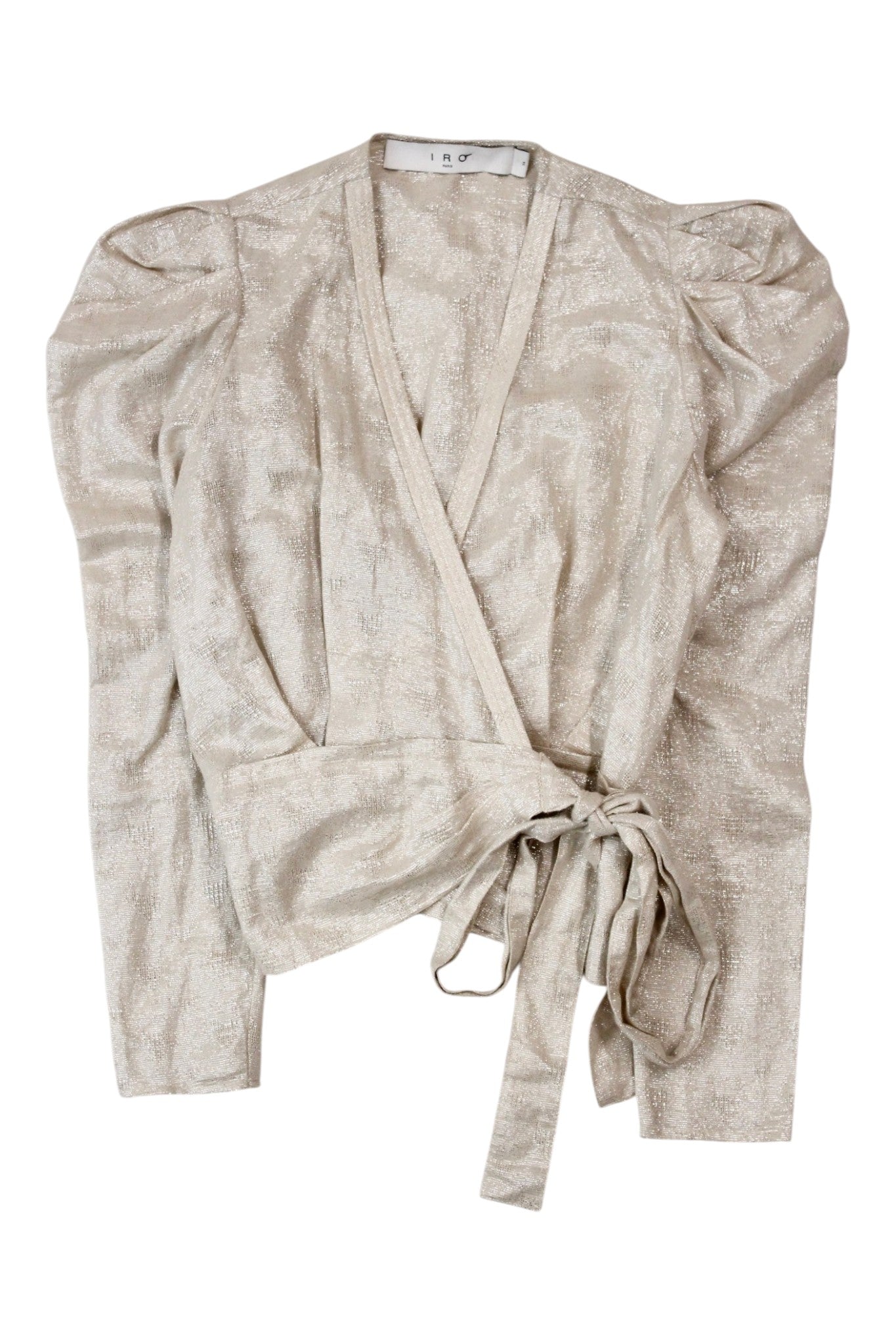 IRO - Metallic Wrap Top