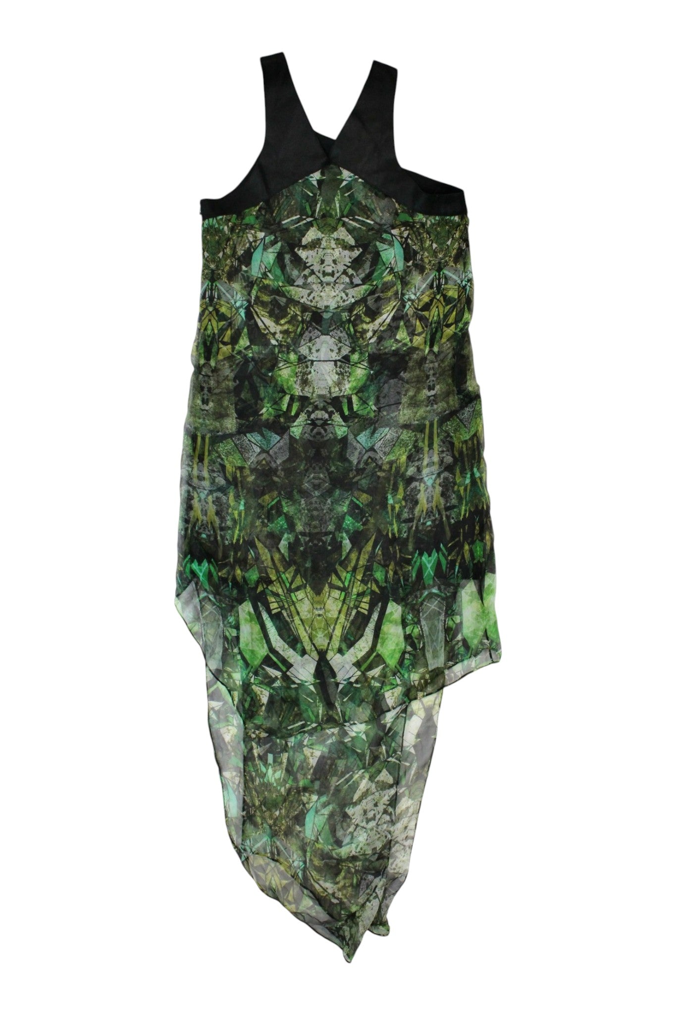 Helmut Lang - Silk & Leather Midi Dress