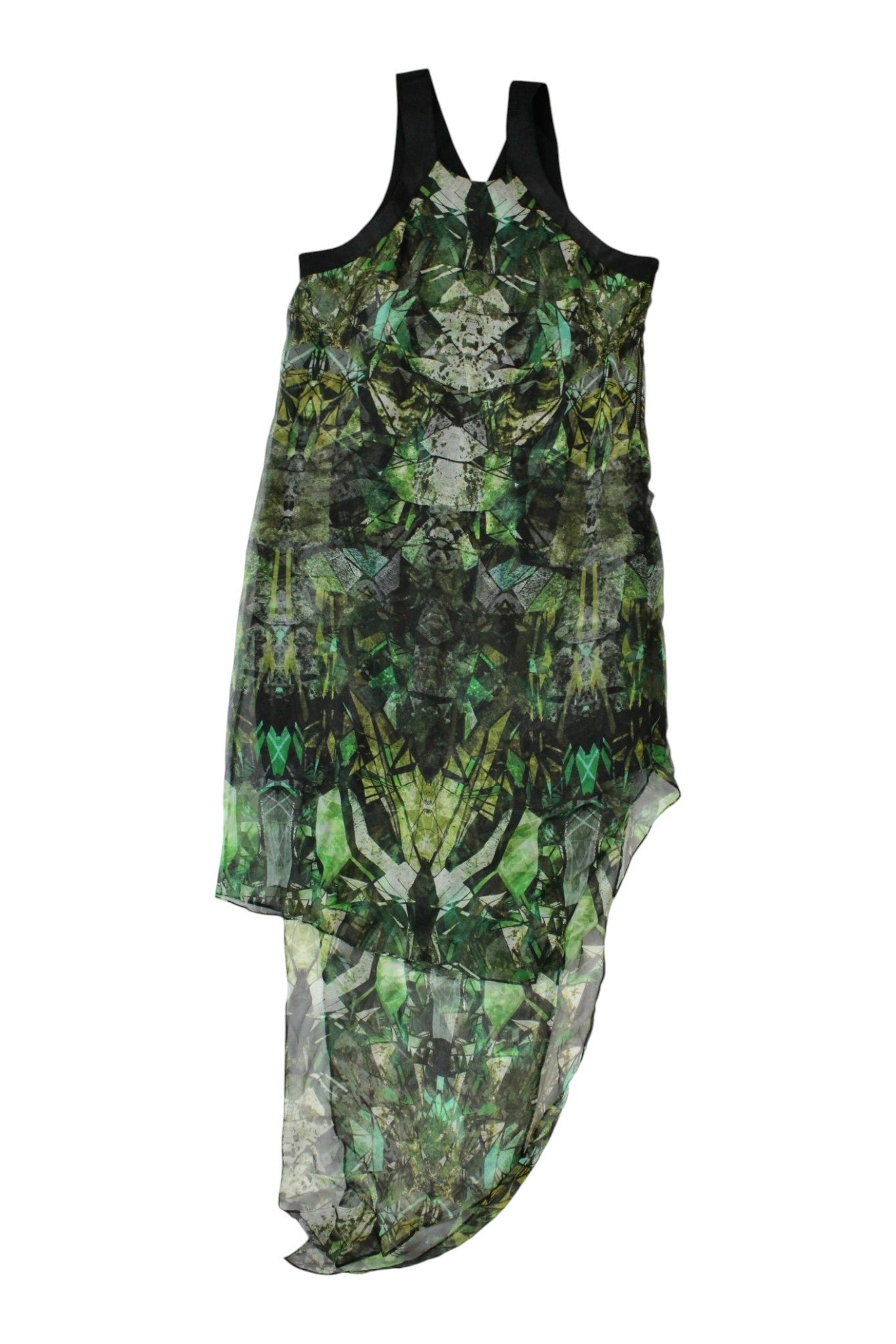 Helmut Lang - Silk & Leather Midi Dress