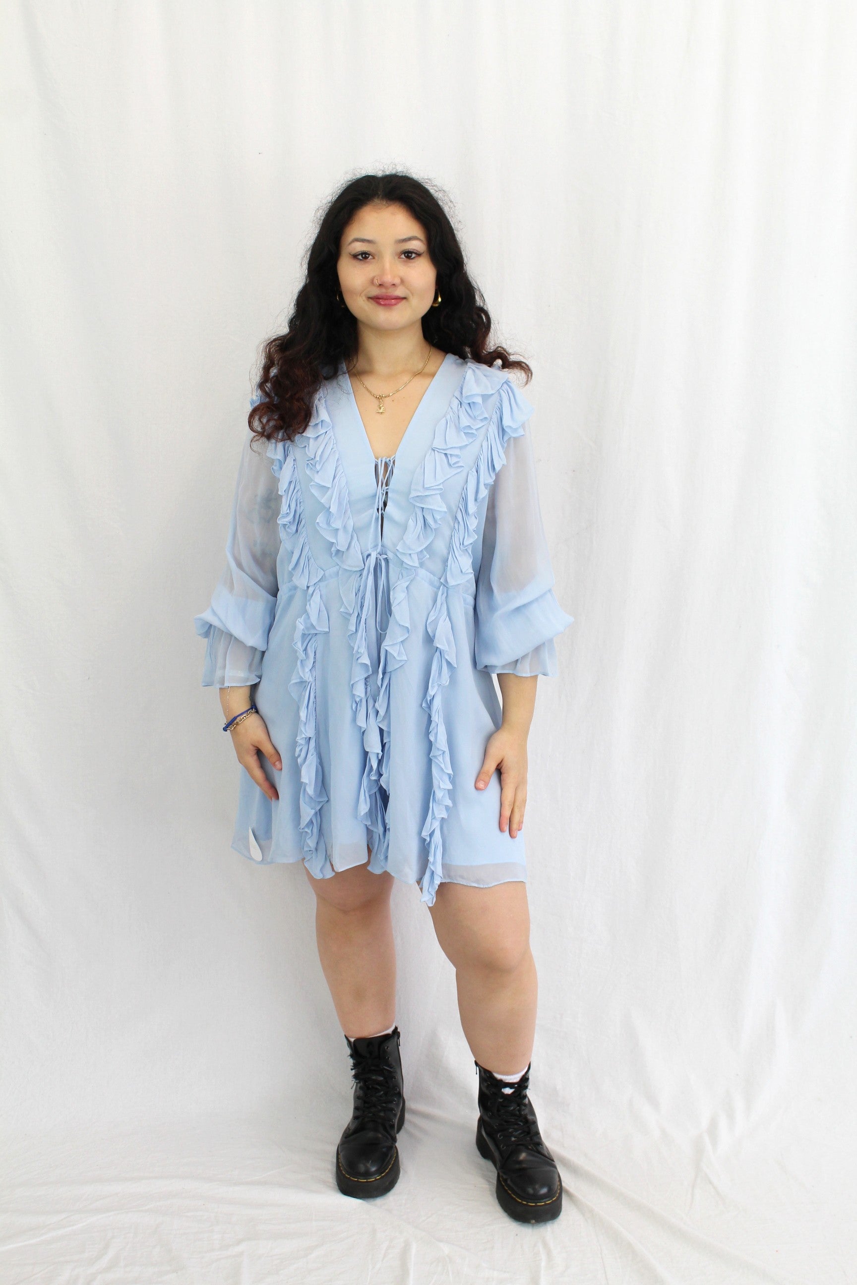 Shona Joy - Ruffle Mini Dress NWT