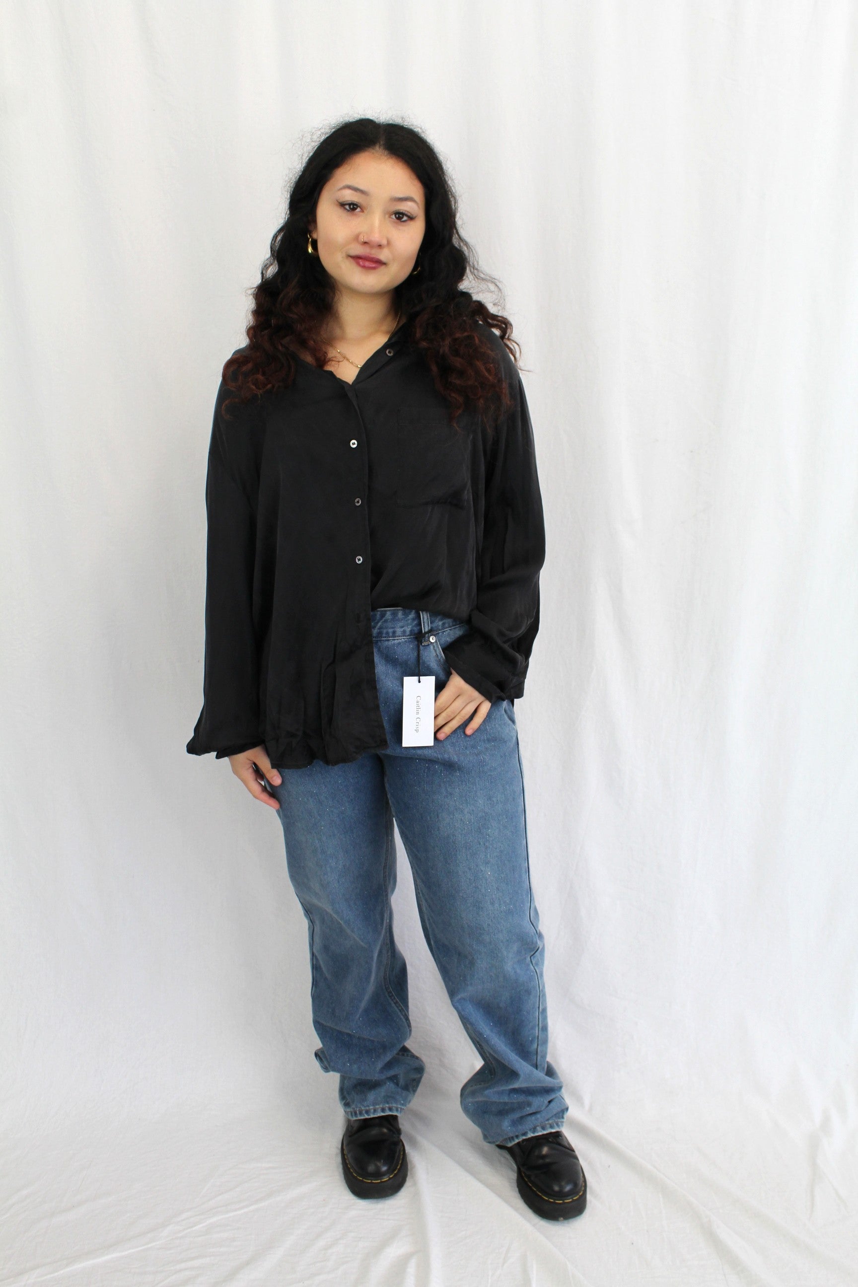 Caitlin Crisp - Glitter Boyfriend Jean NWT