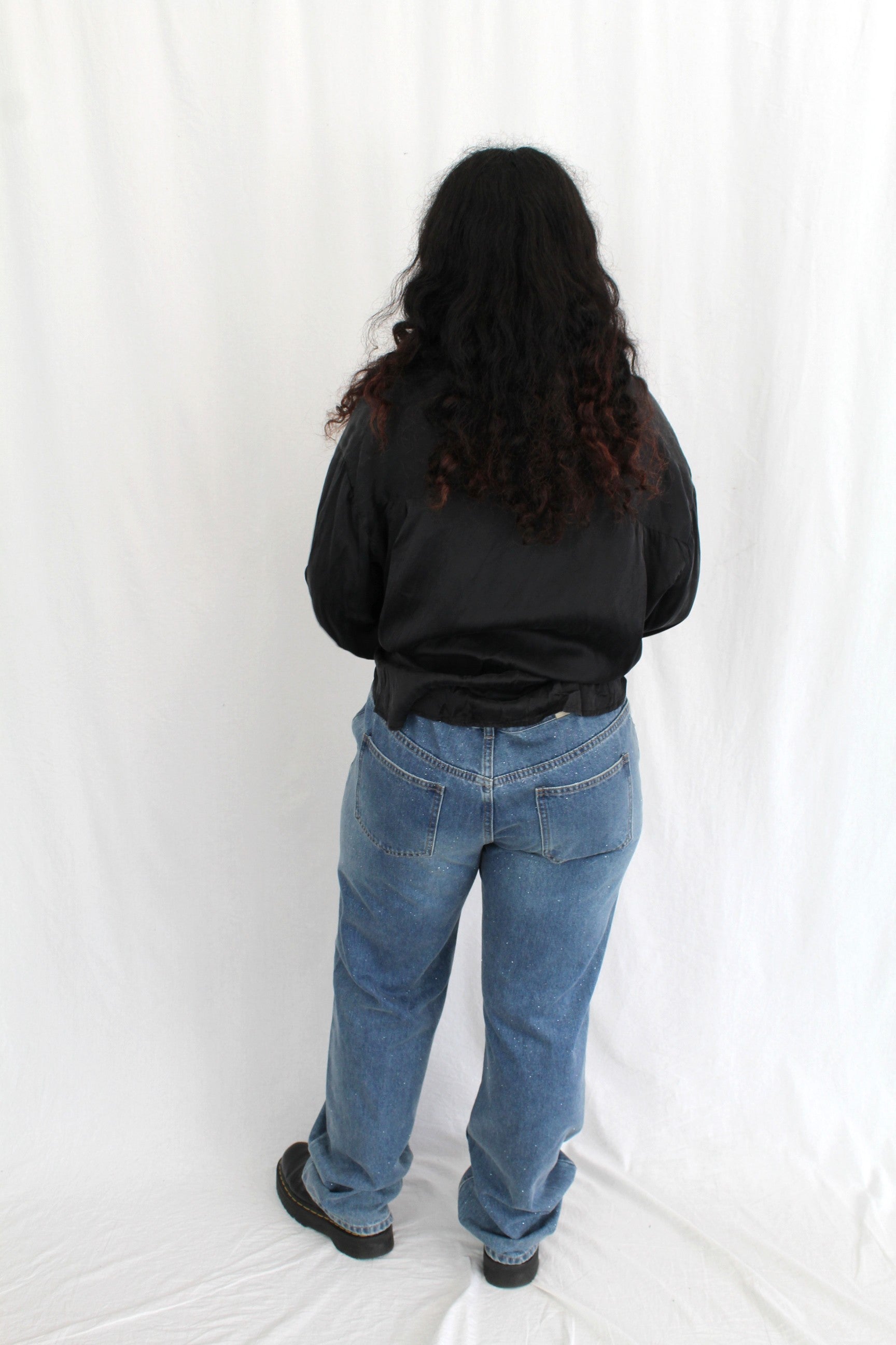 Caitlin Crisp - Glitter Boyfriend Jean NWT