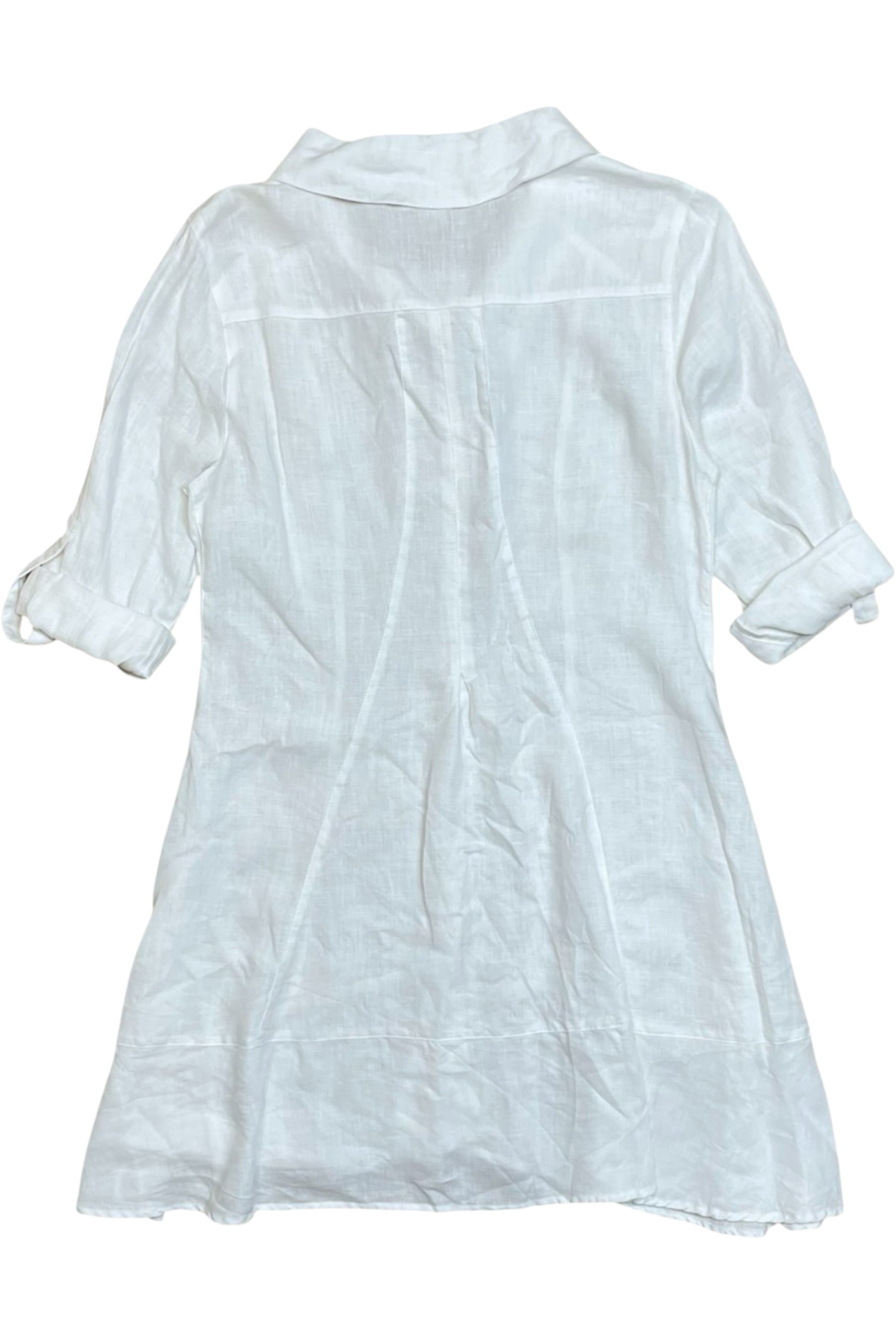 Demgirl - Button Up Linen Midi Dress