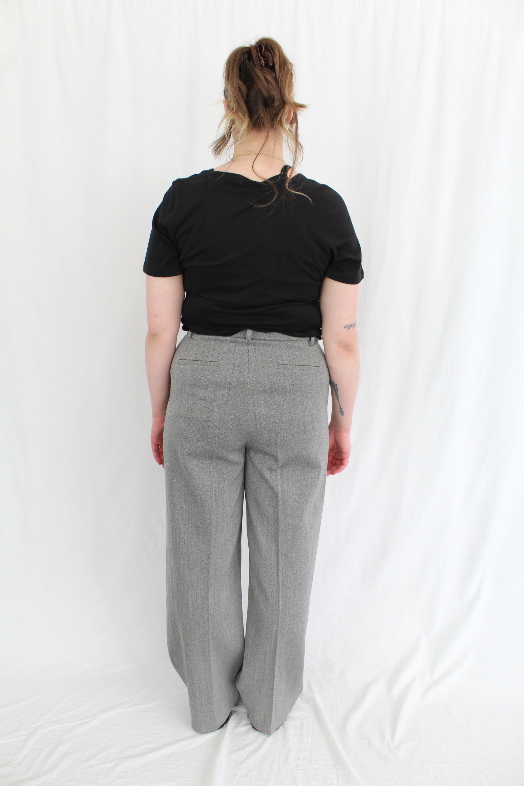 Tibi - Structured Wool Zip Front Trouser