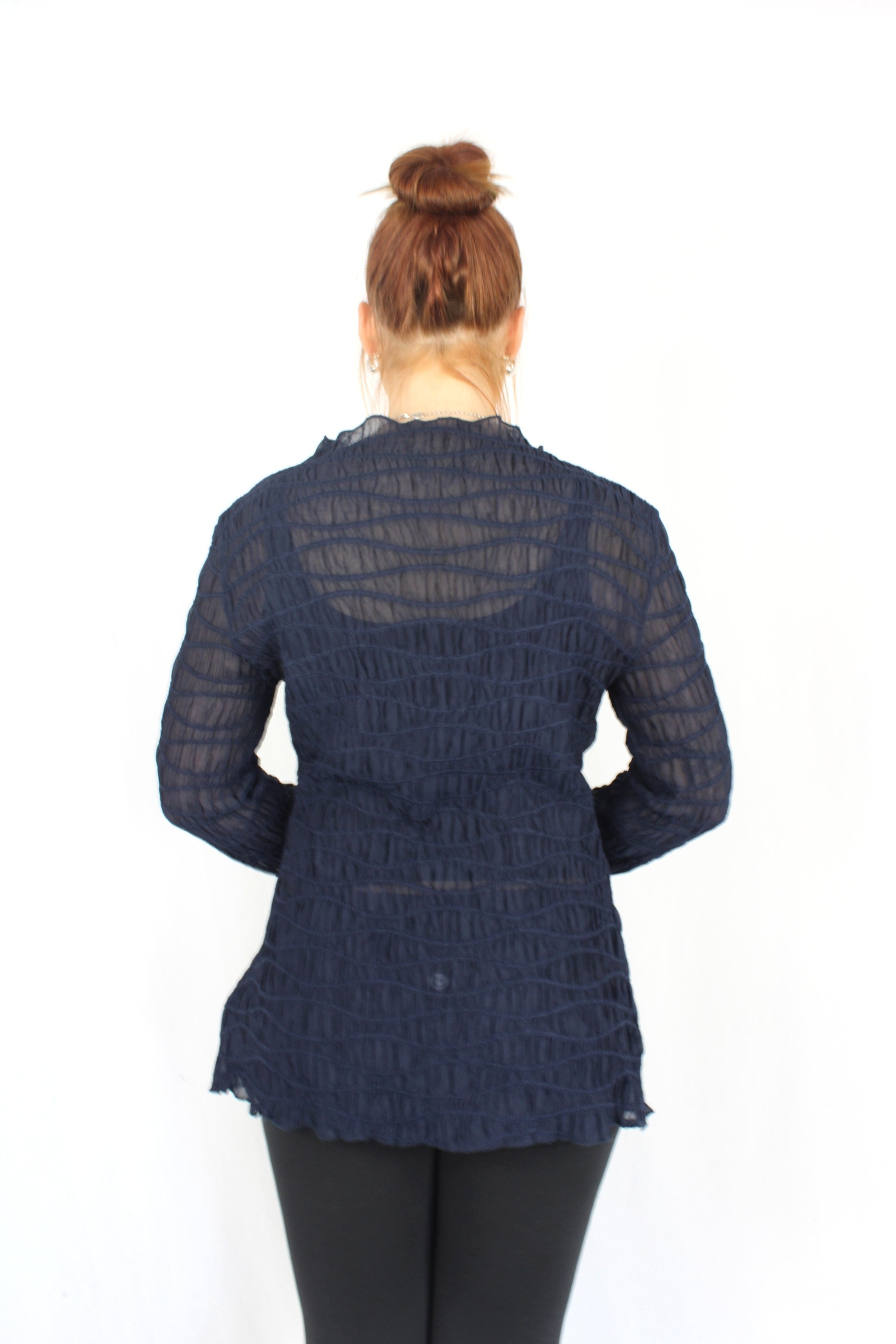 Moochi - Sheer Ruched Top