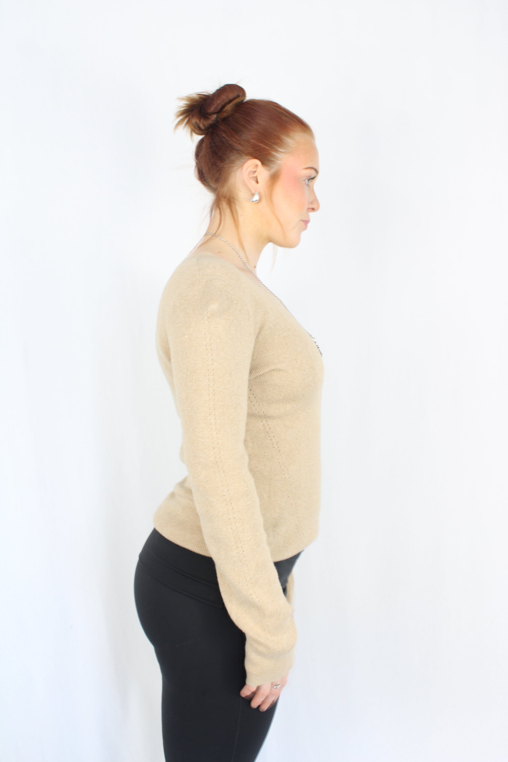 Marle - Beige Cotton Sweater