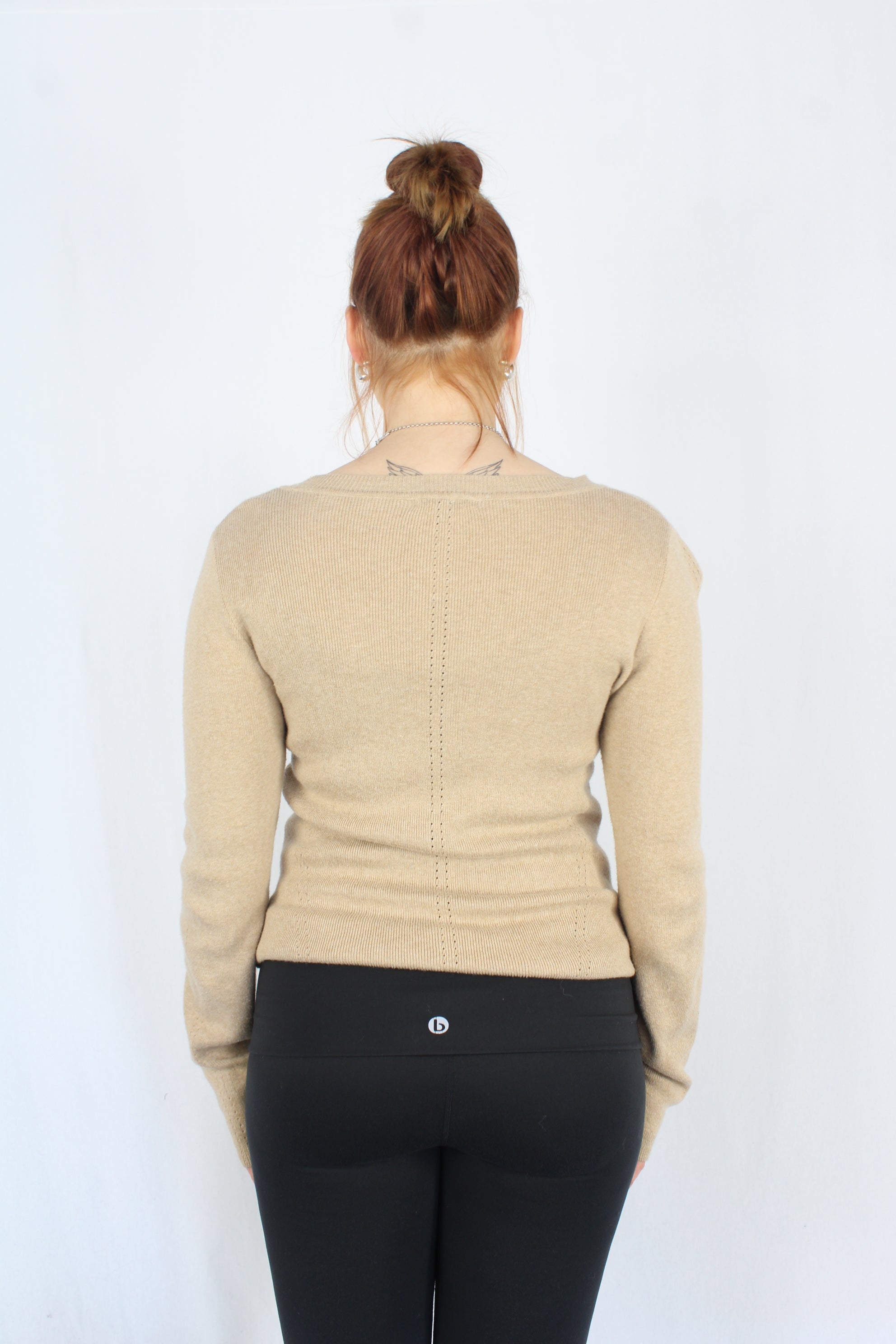 Marle - Beige Cotton Sweater