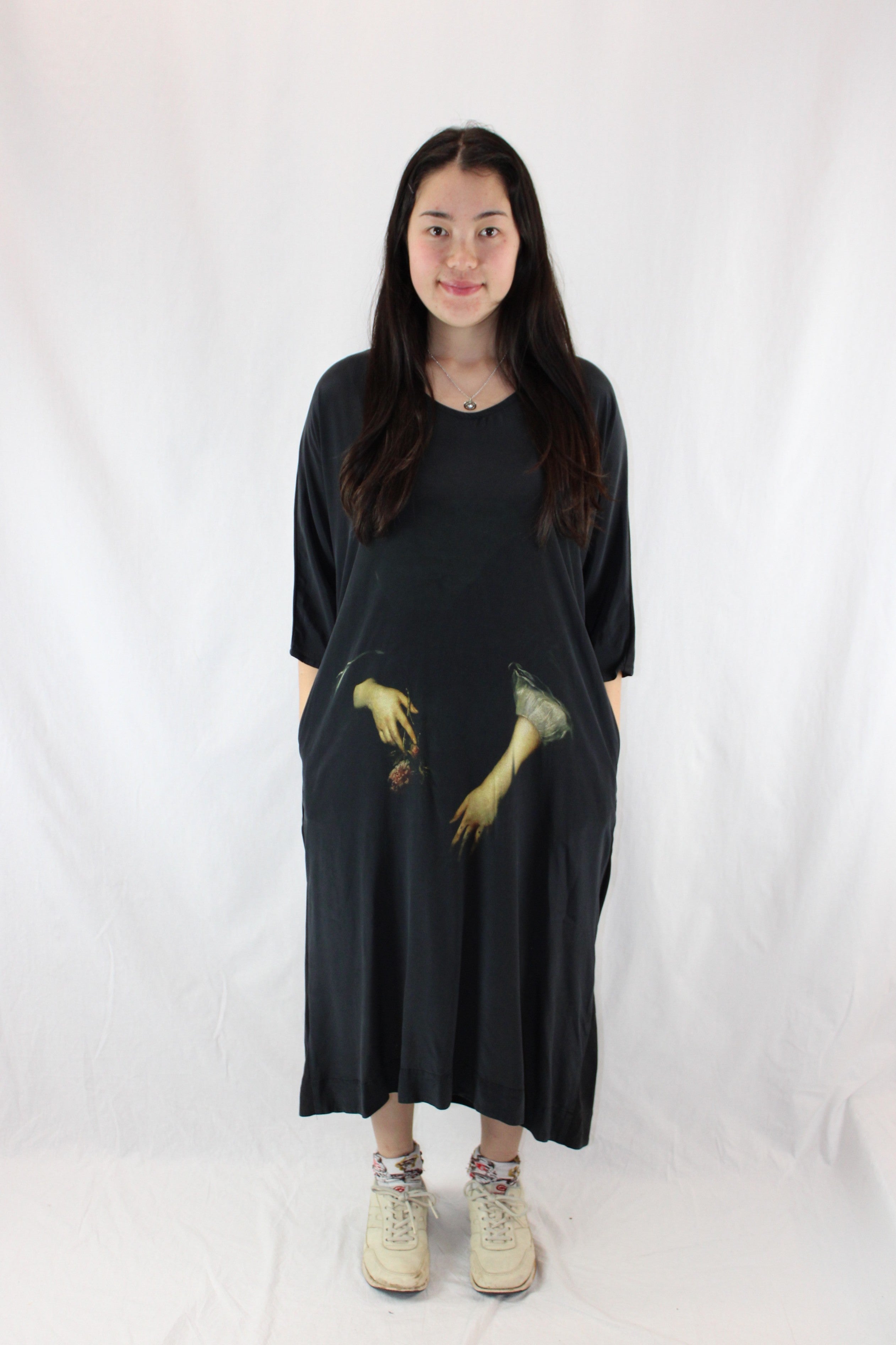 Nom*D - Silk Hands Print Dress