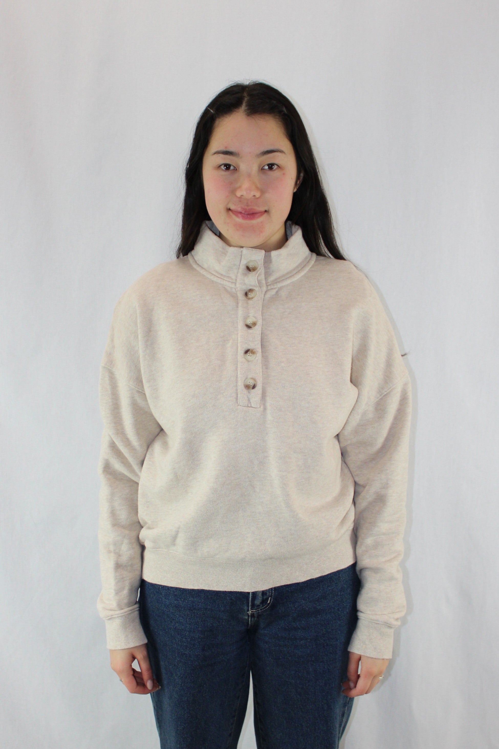 Seed - Cotton Rib Funnel Neck Sweat