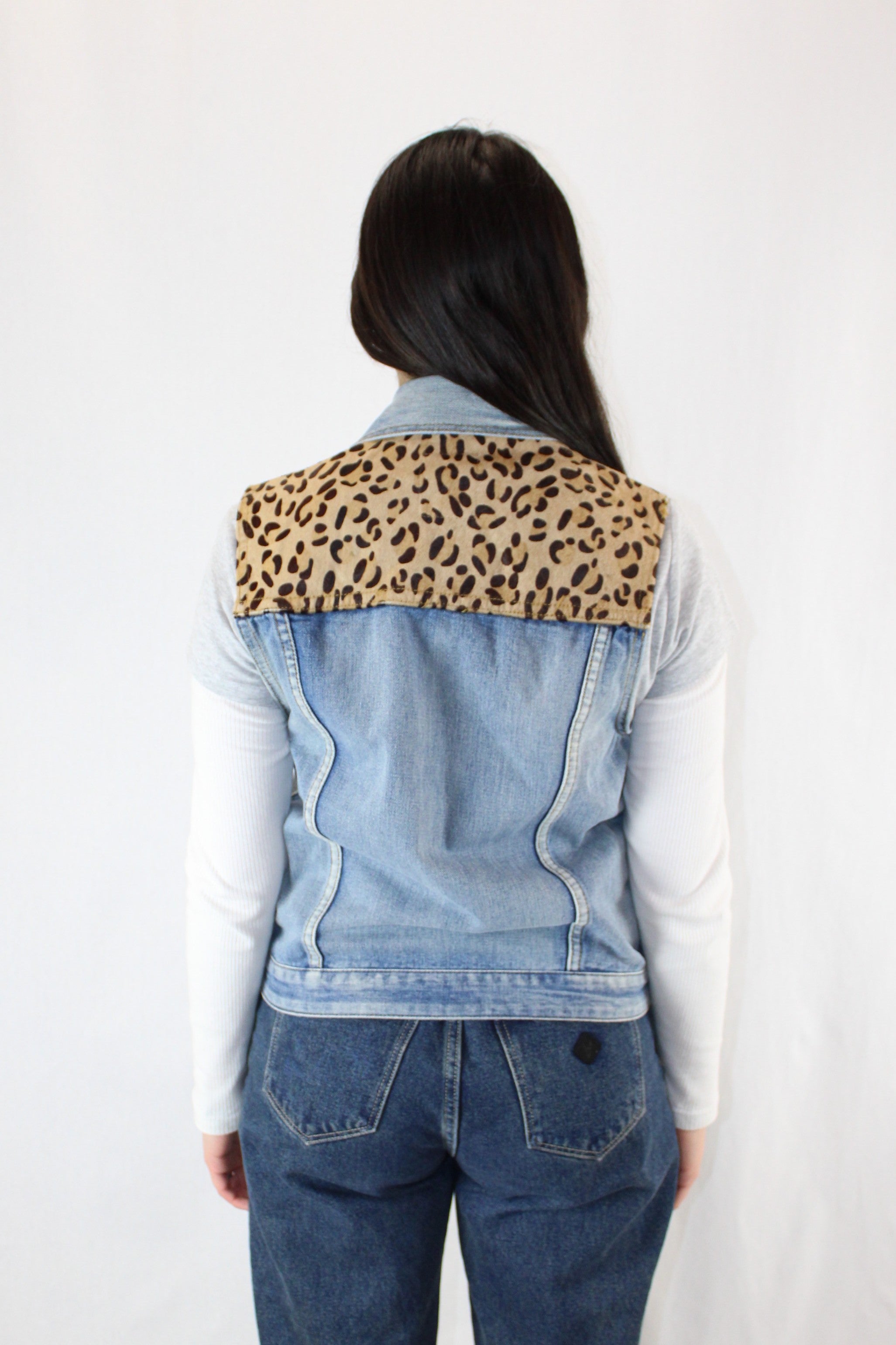 One Teaspoon - Leopard Denim Vest