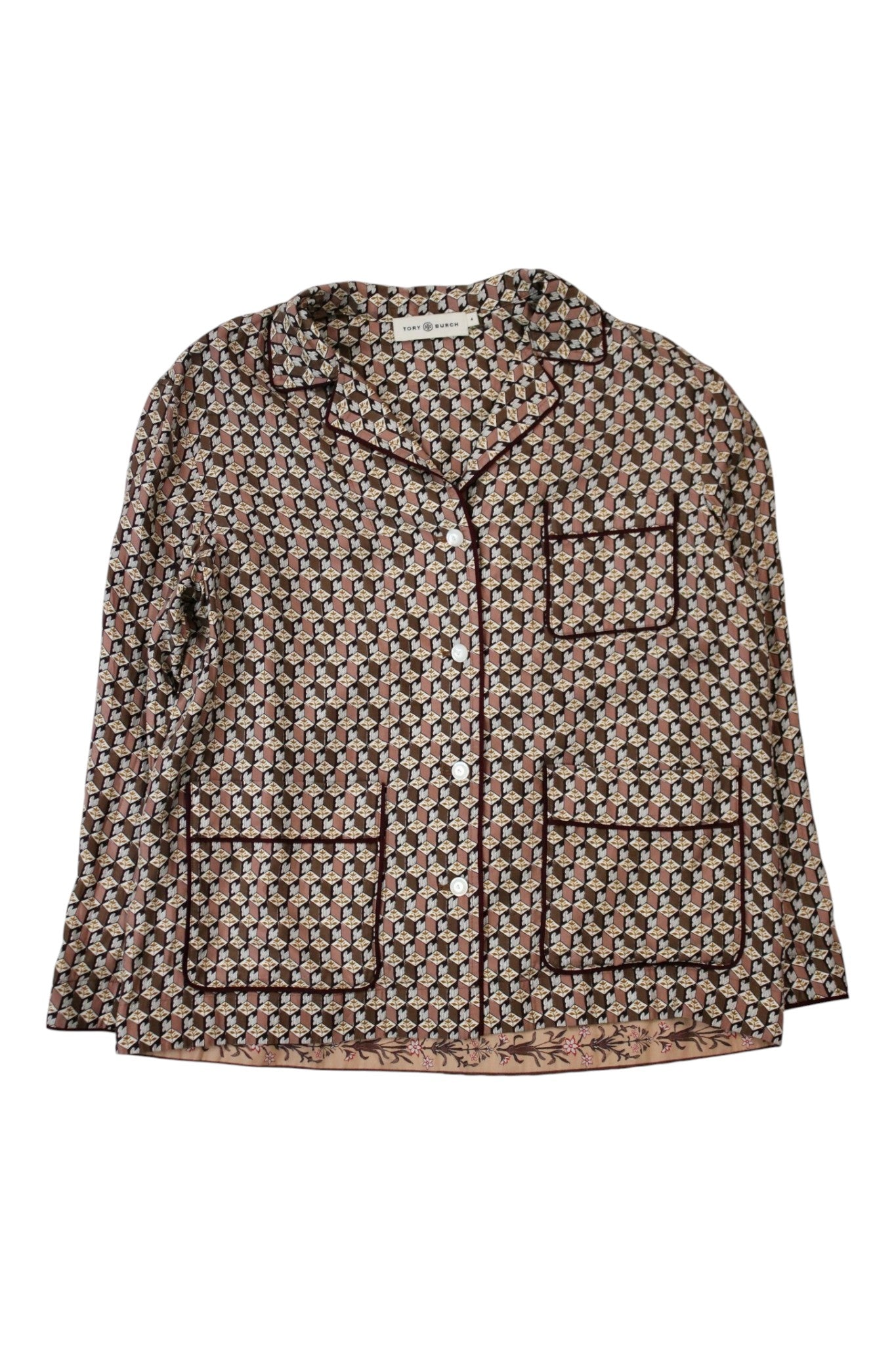 Tory Burch - Patterned Silk Shirt
