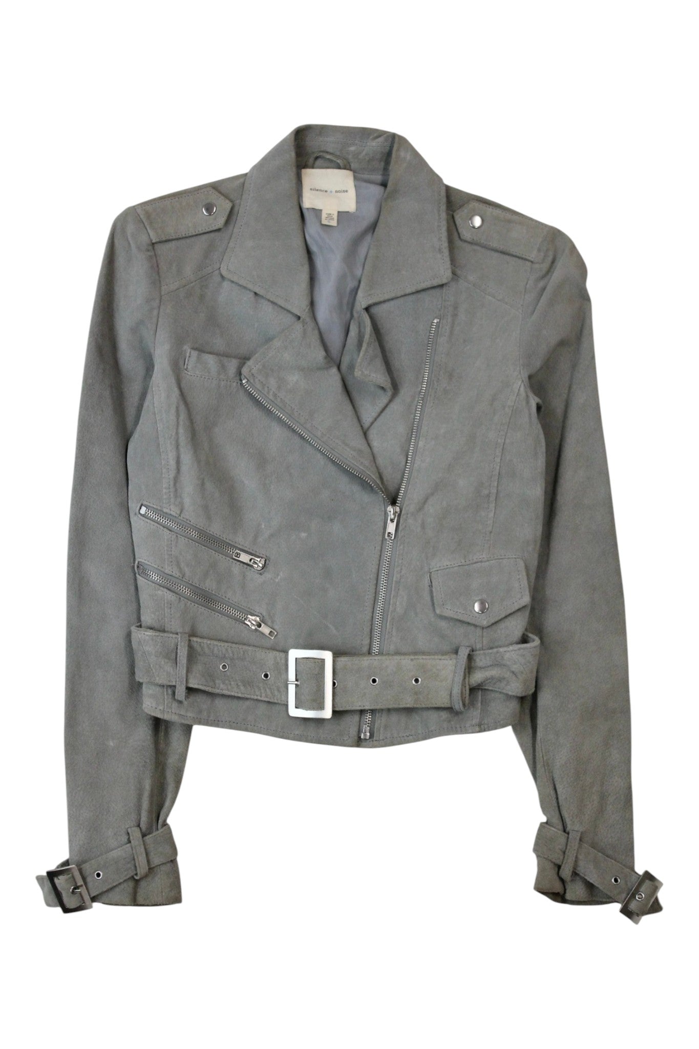 Silence + Noise - Suede Moto Jacket