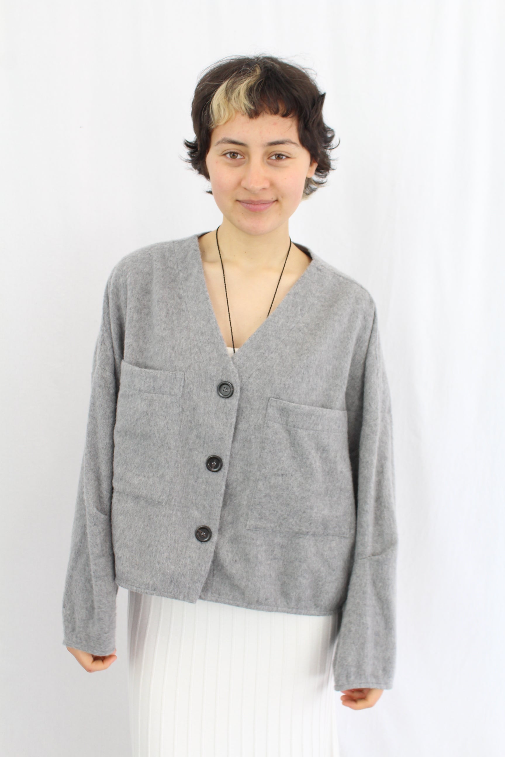 Ricochet - Oversized Wool Button Up