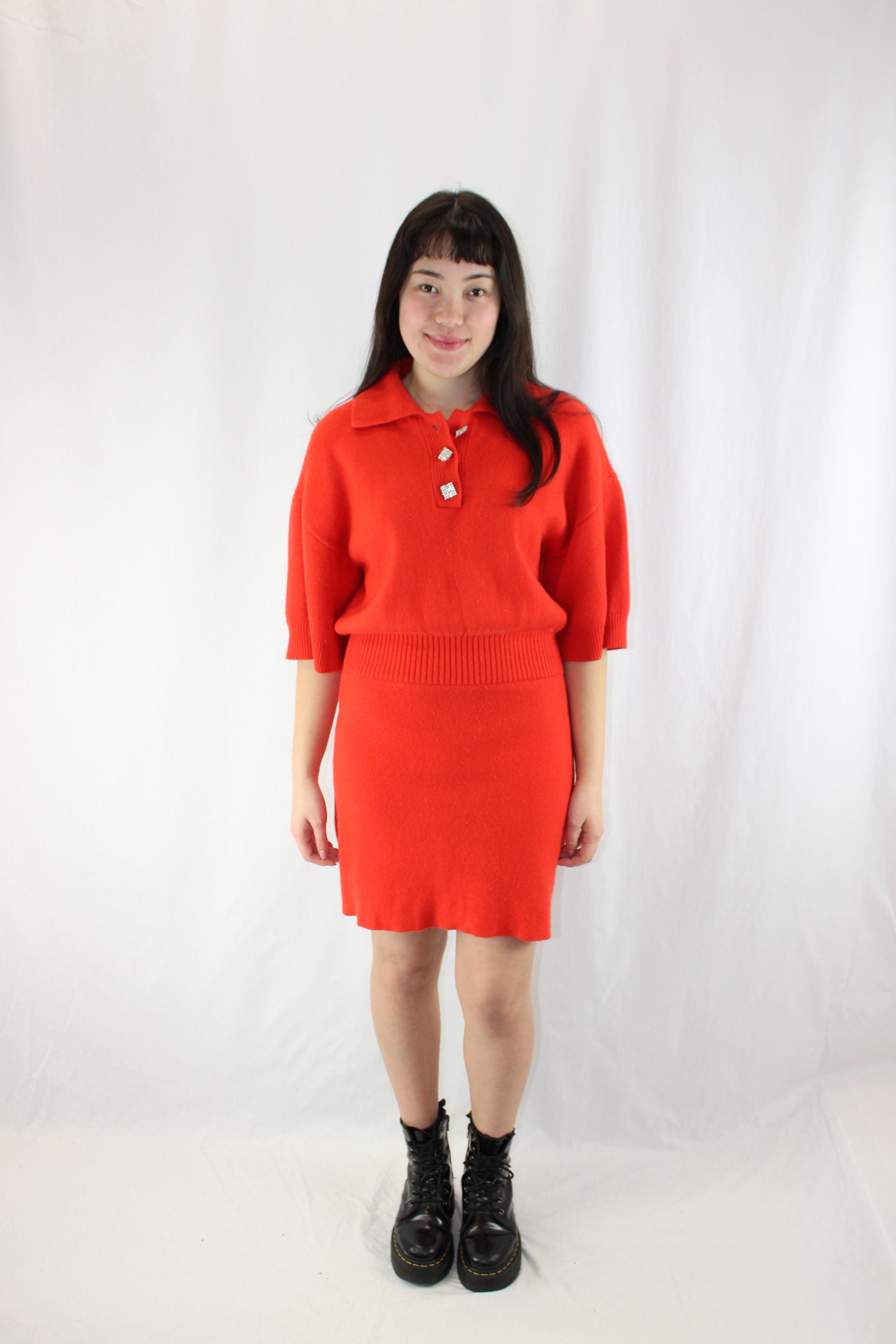 Sandro - Knitted Polo Dress