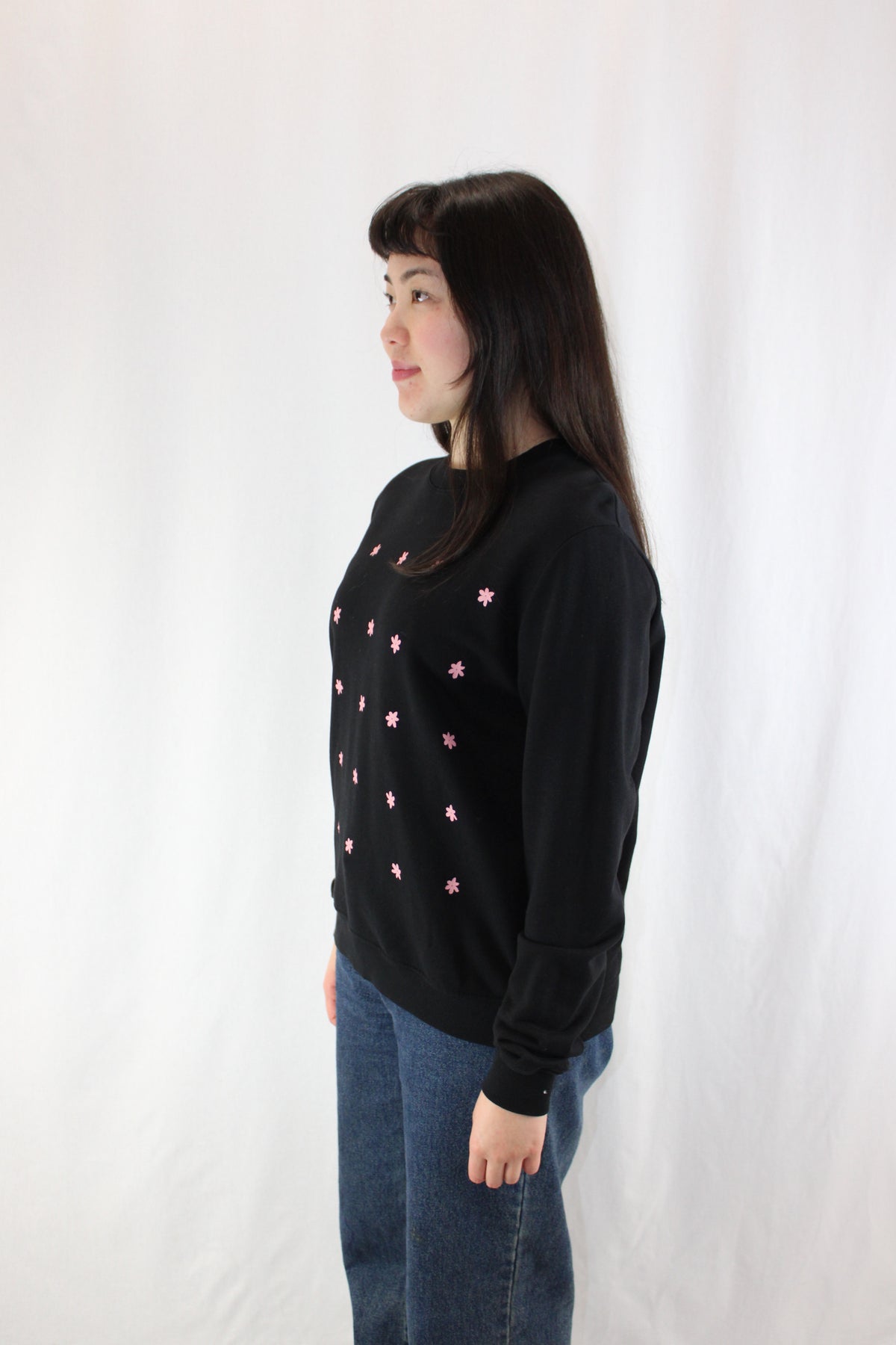 Kowtow - Pink Daisy Print Crew