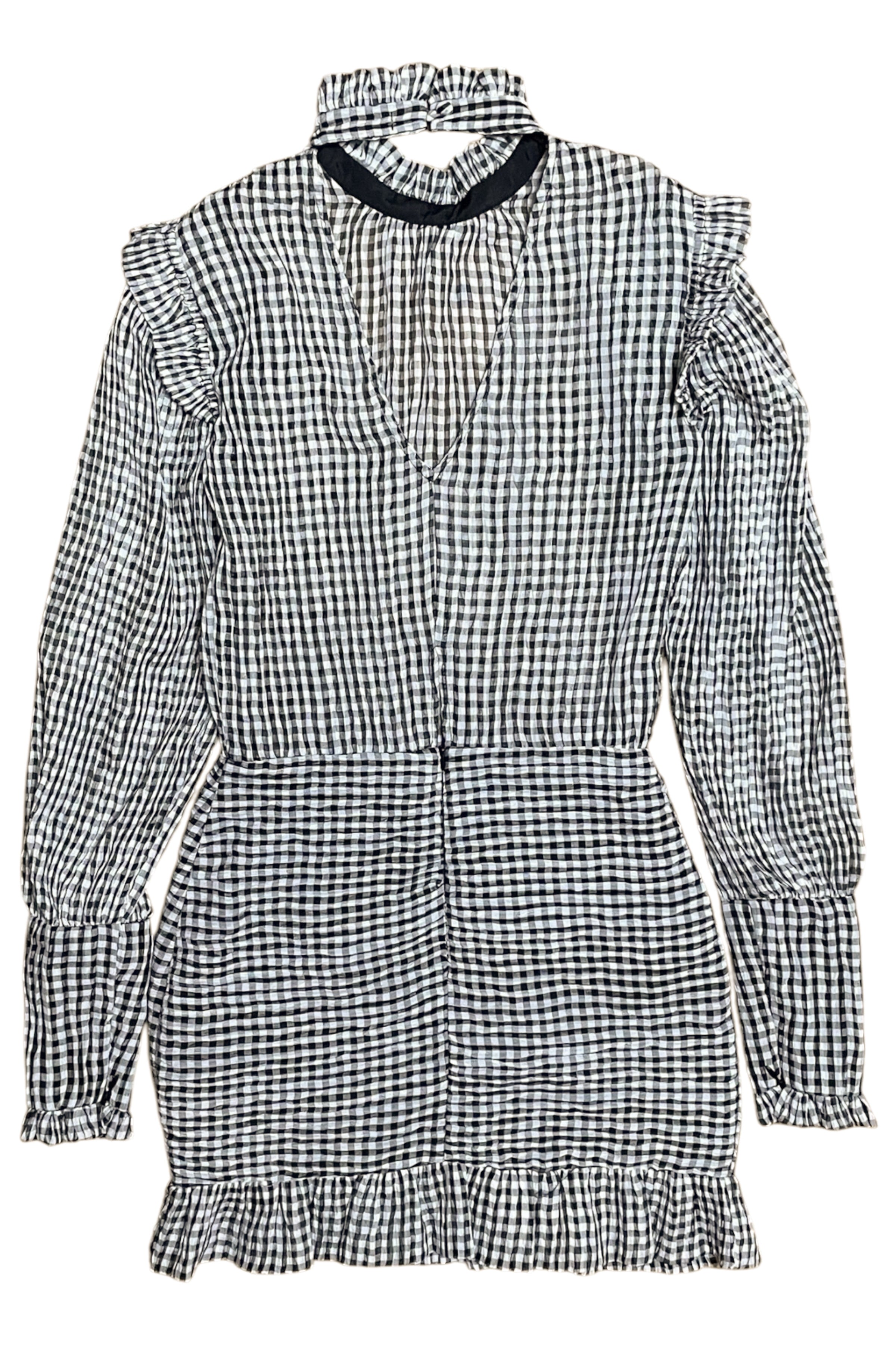 Ruffle Gingham Mini Dress