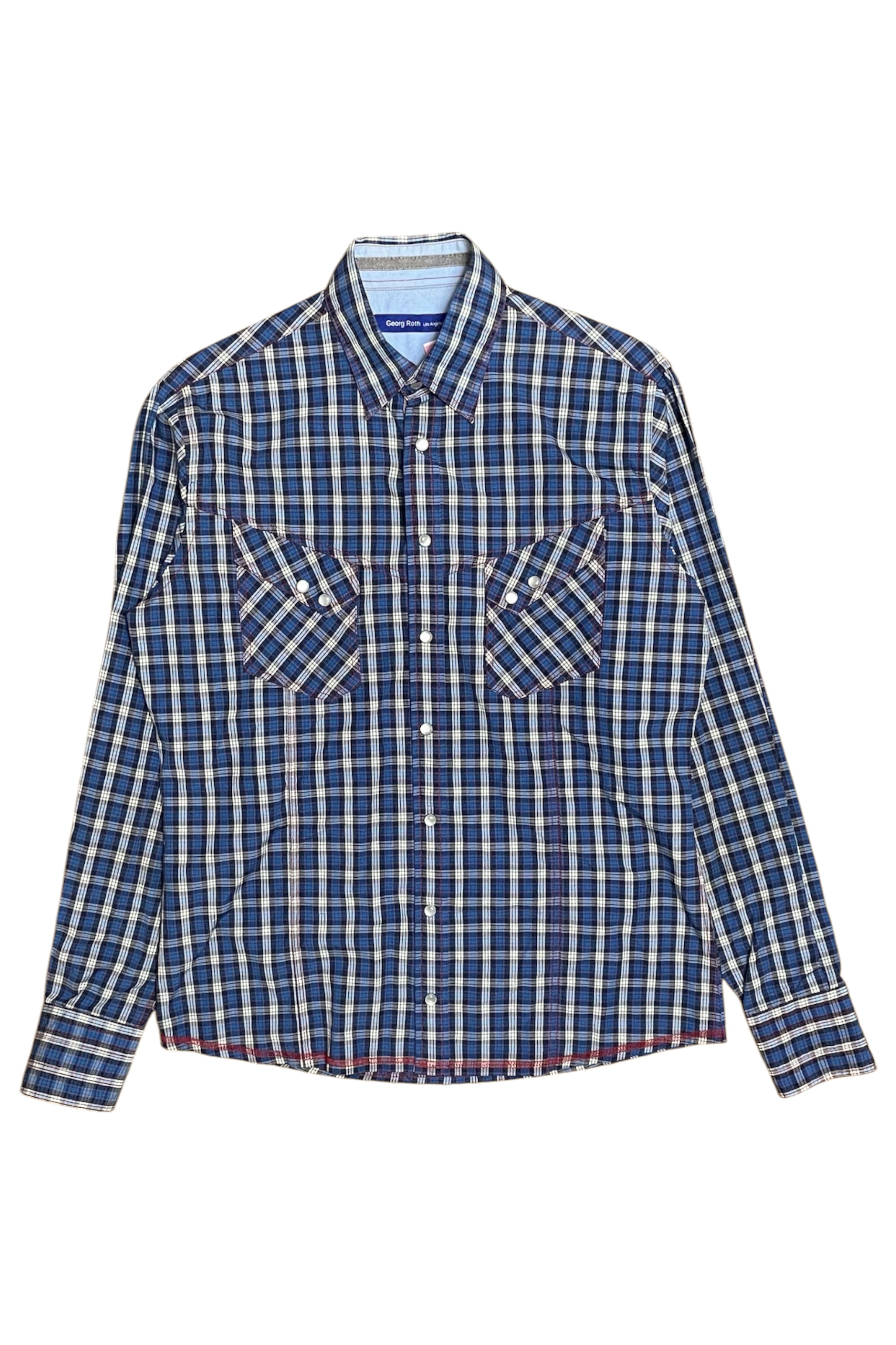 Plaid Button-Up Shirt