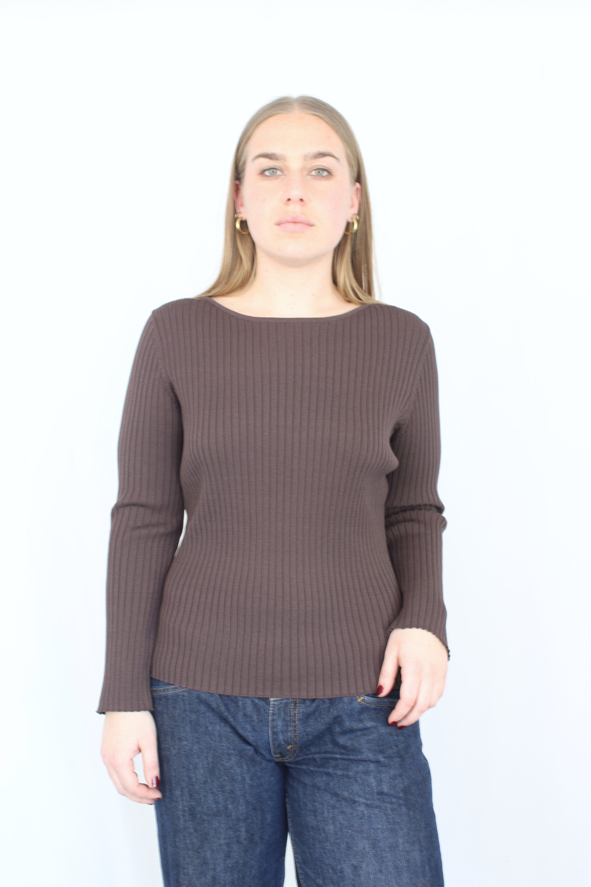 Serafina - Boat Neck Knit Top