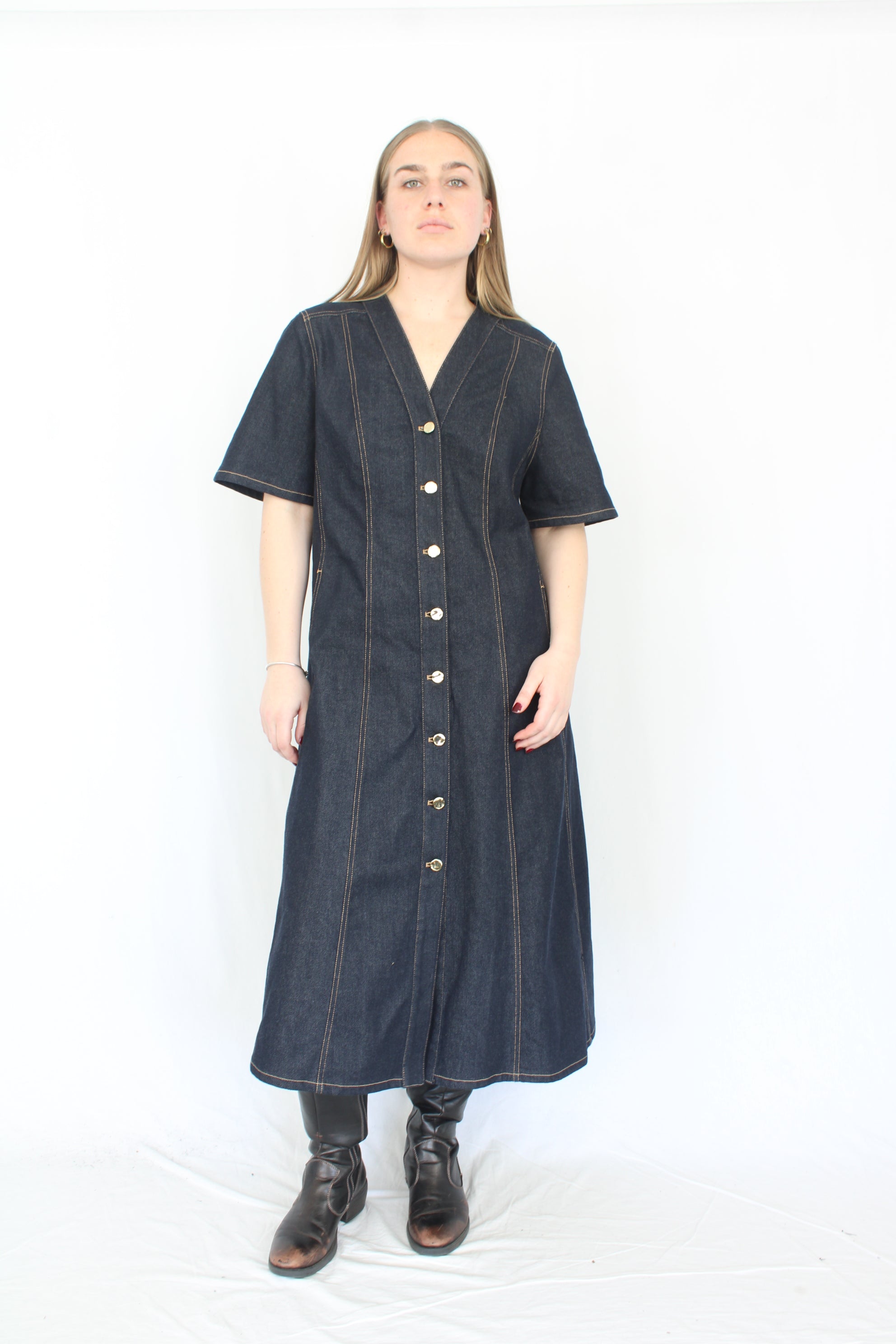 Country Road - Denim Panel Dress