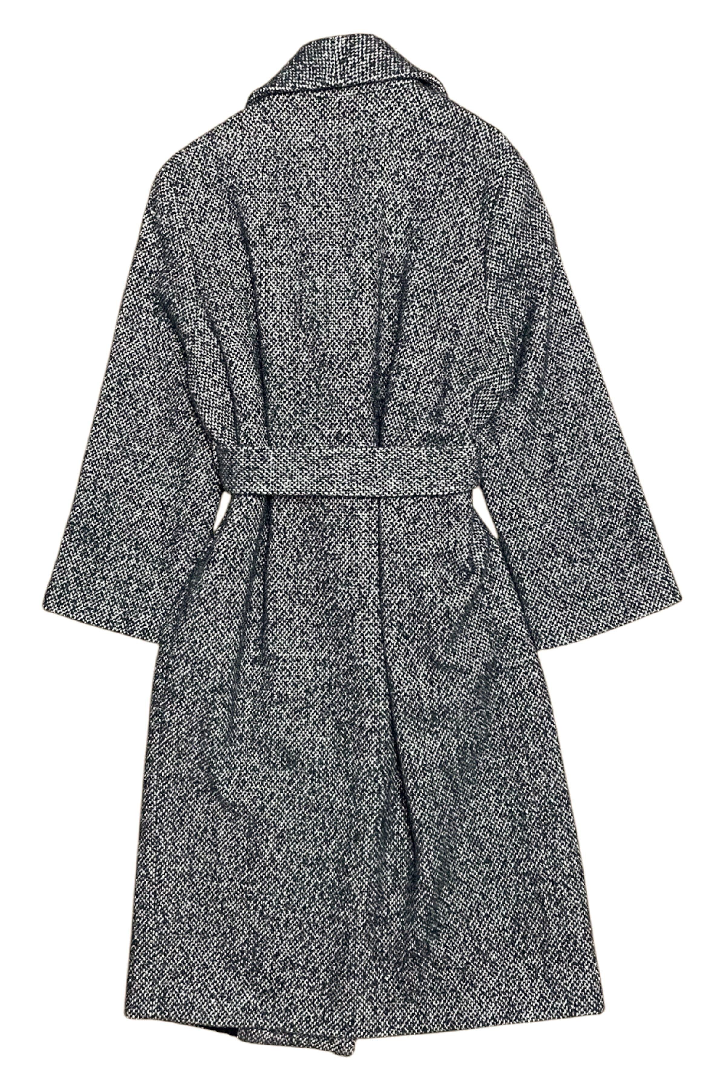 Tweed Wool Blend Coat