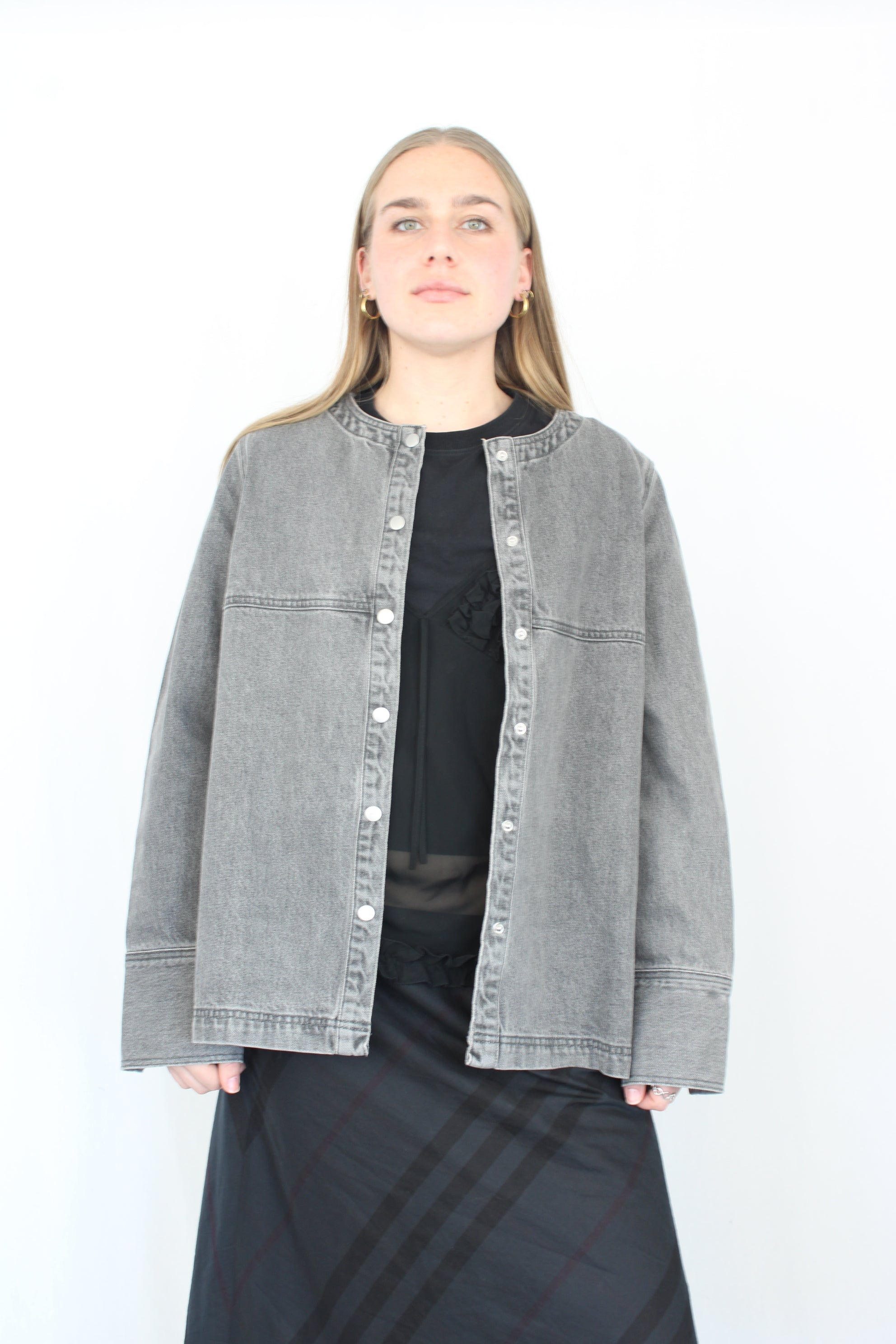 Marle - Grey Denim Overshirt
