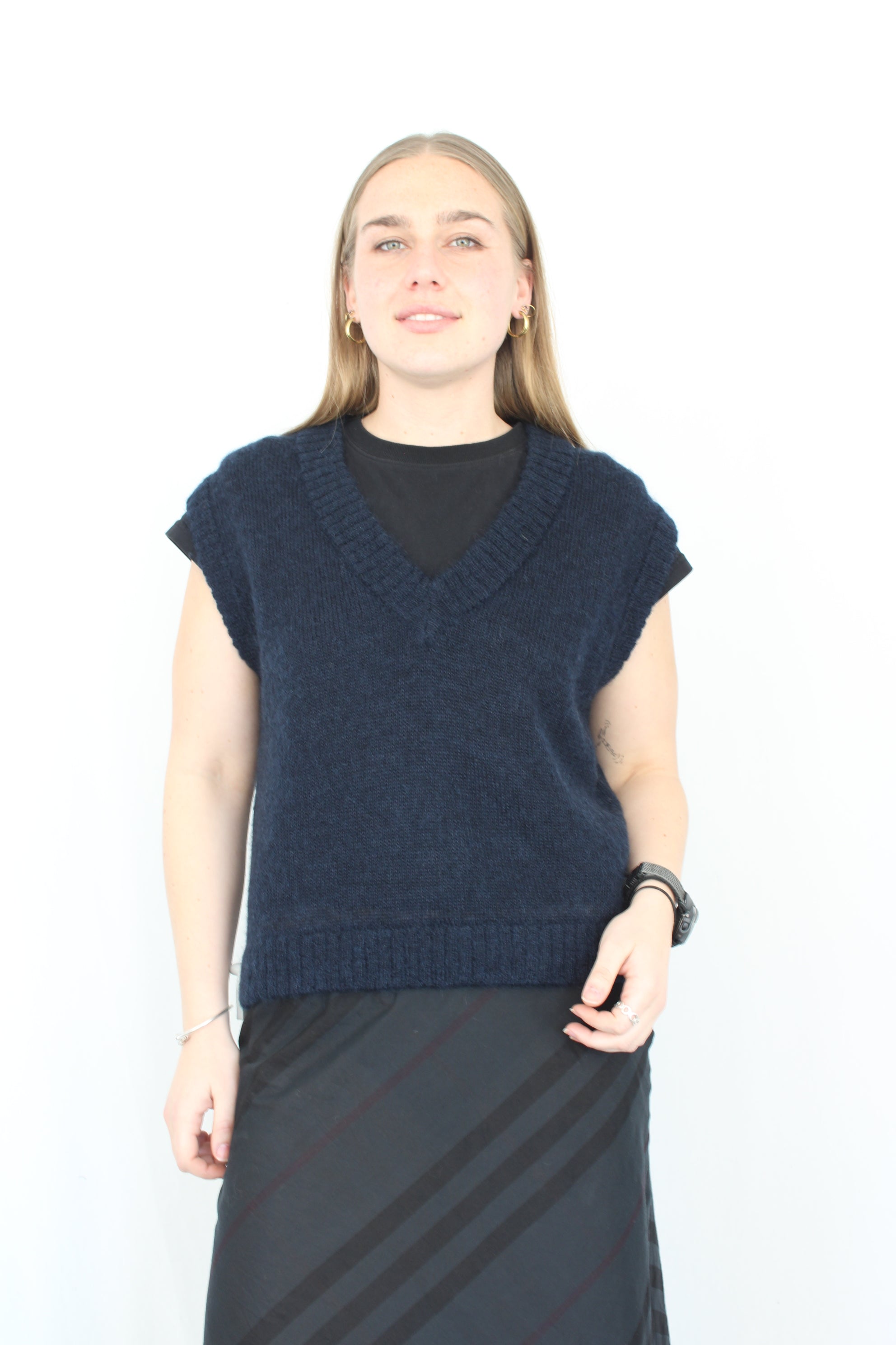 Ruby - Watermelon Navy Vest