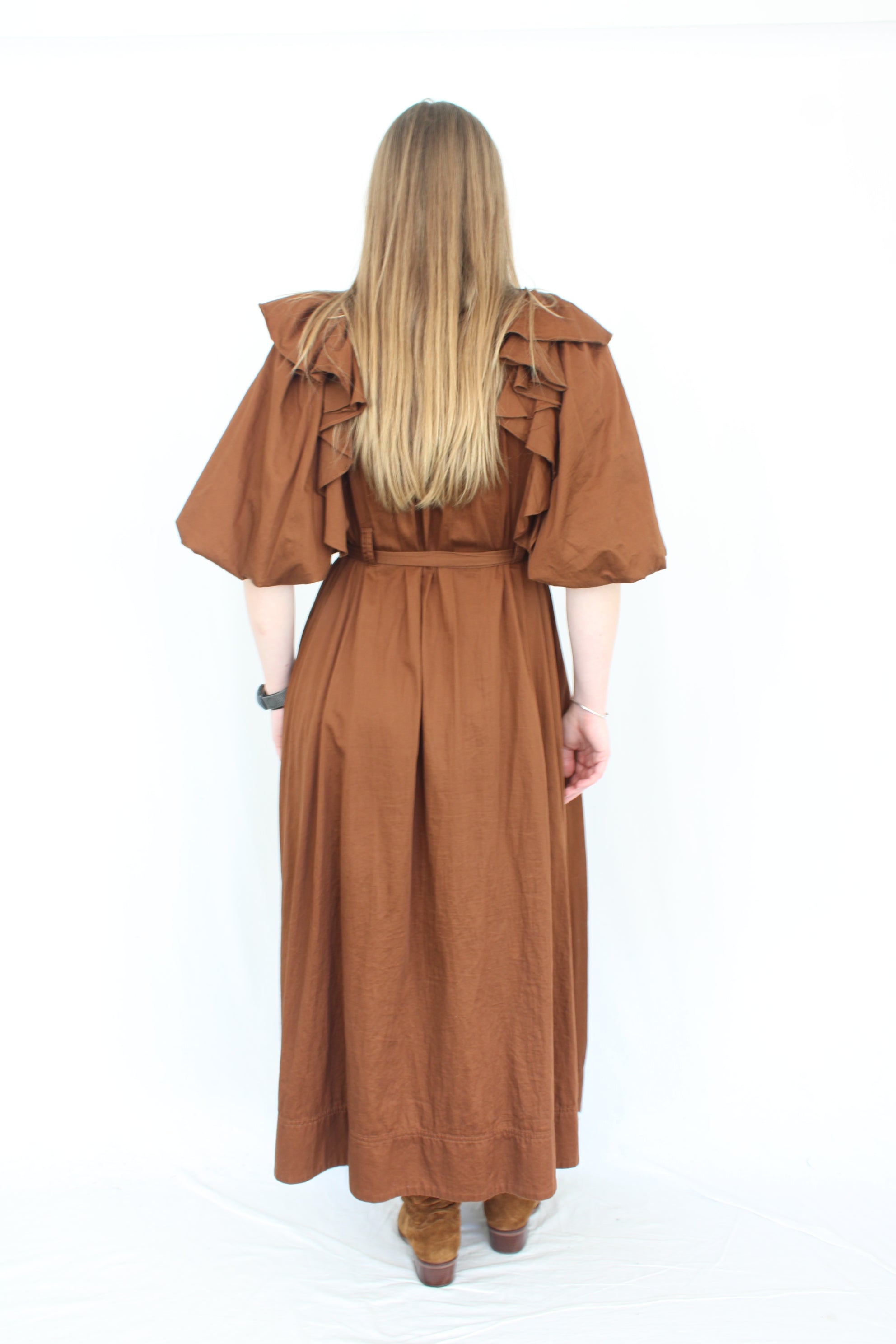 AJE - Poised Frill Midi Dress