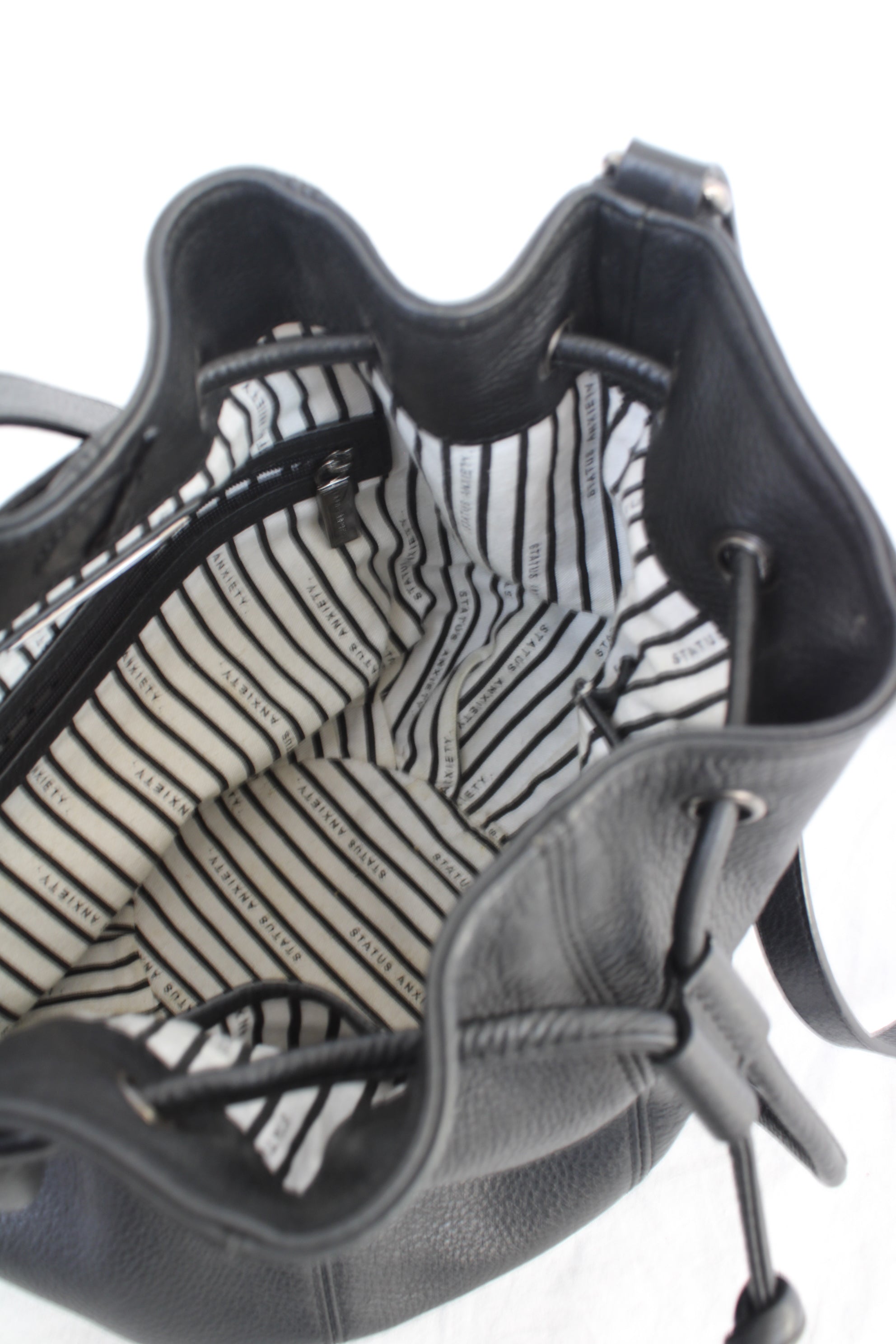 Status Anxiety - Drawstring Bucket Bag