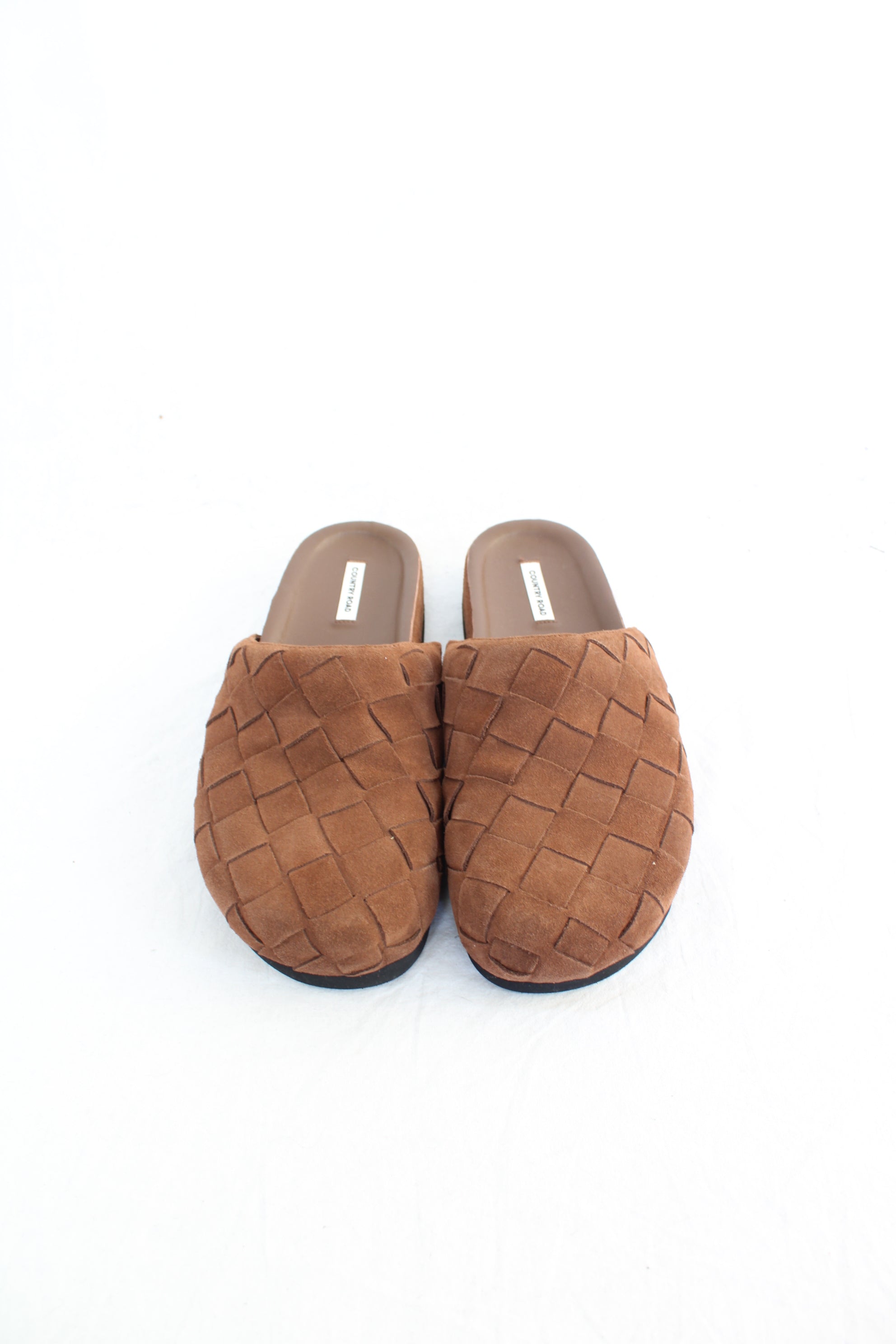 Country Road - Suede Woven Mules