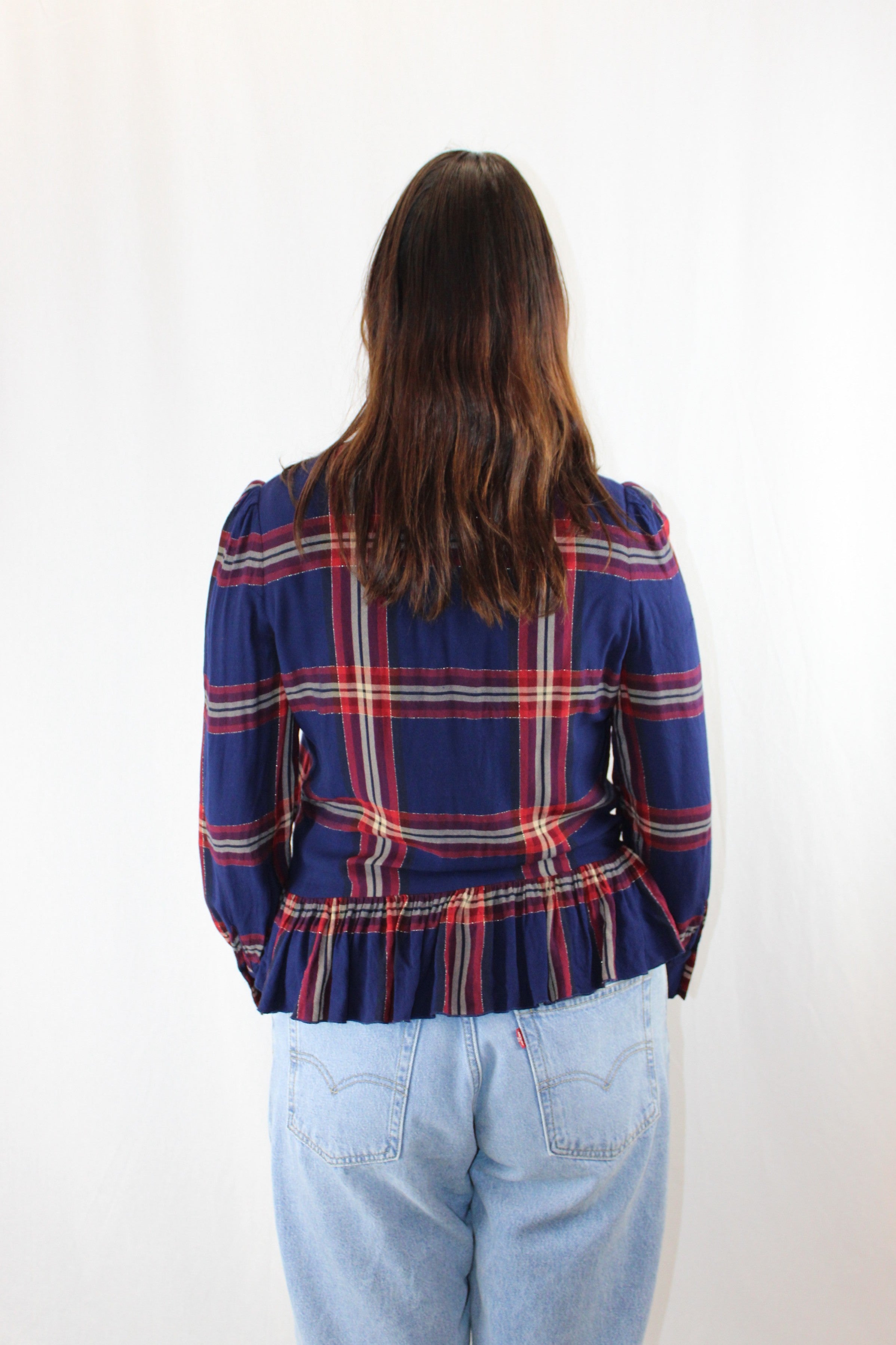 Karen Walker - Plaid Blouse